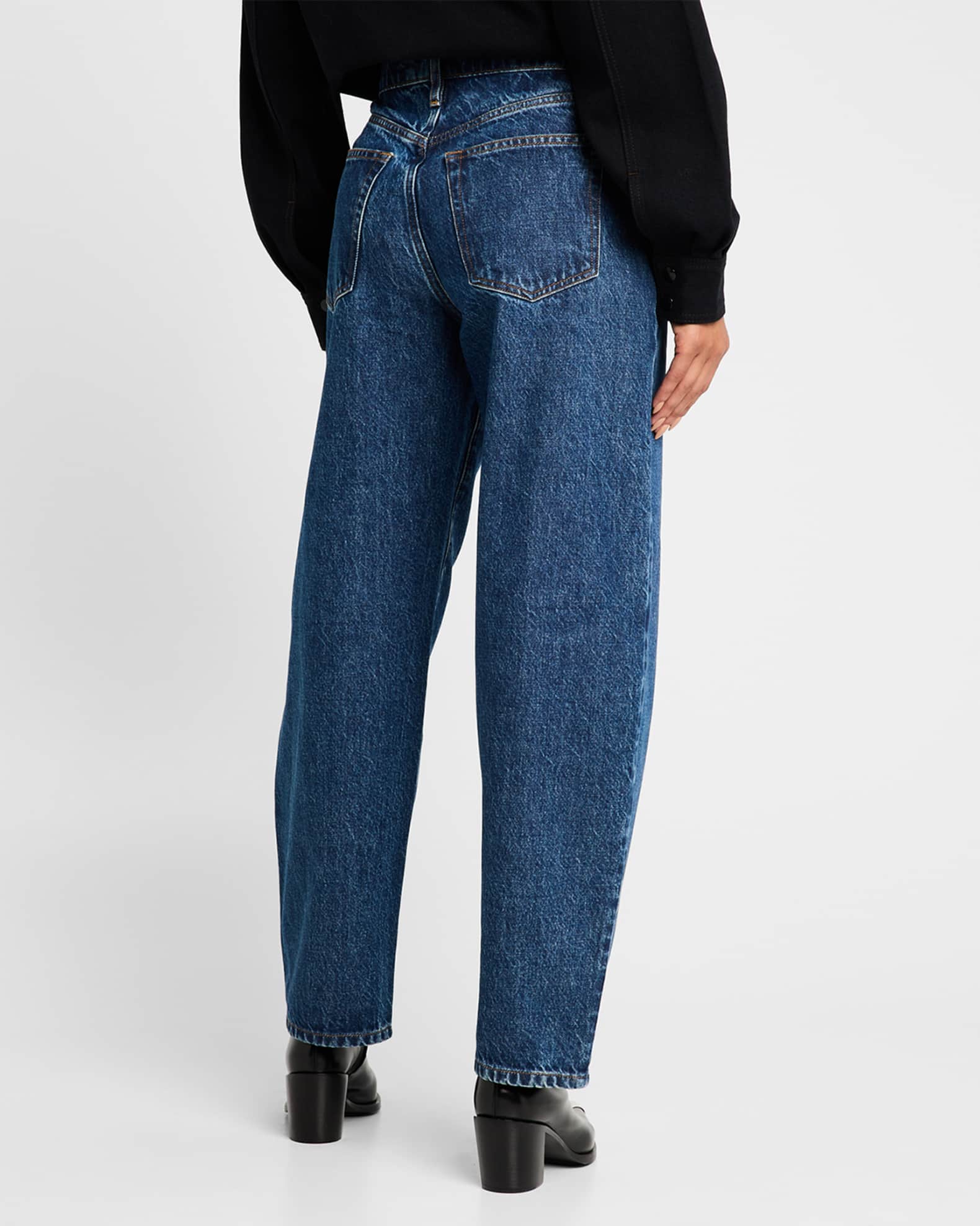 【Frame】ローライズ barrel-legジーンズ FRAME Low Slung Barrel Jeans | Neiman Marcus