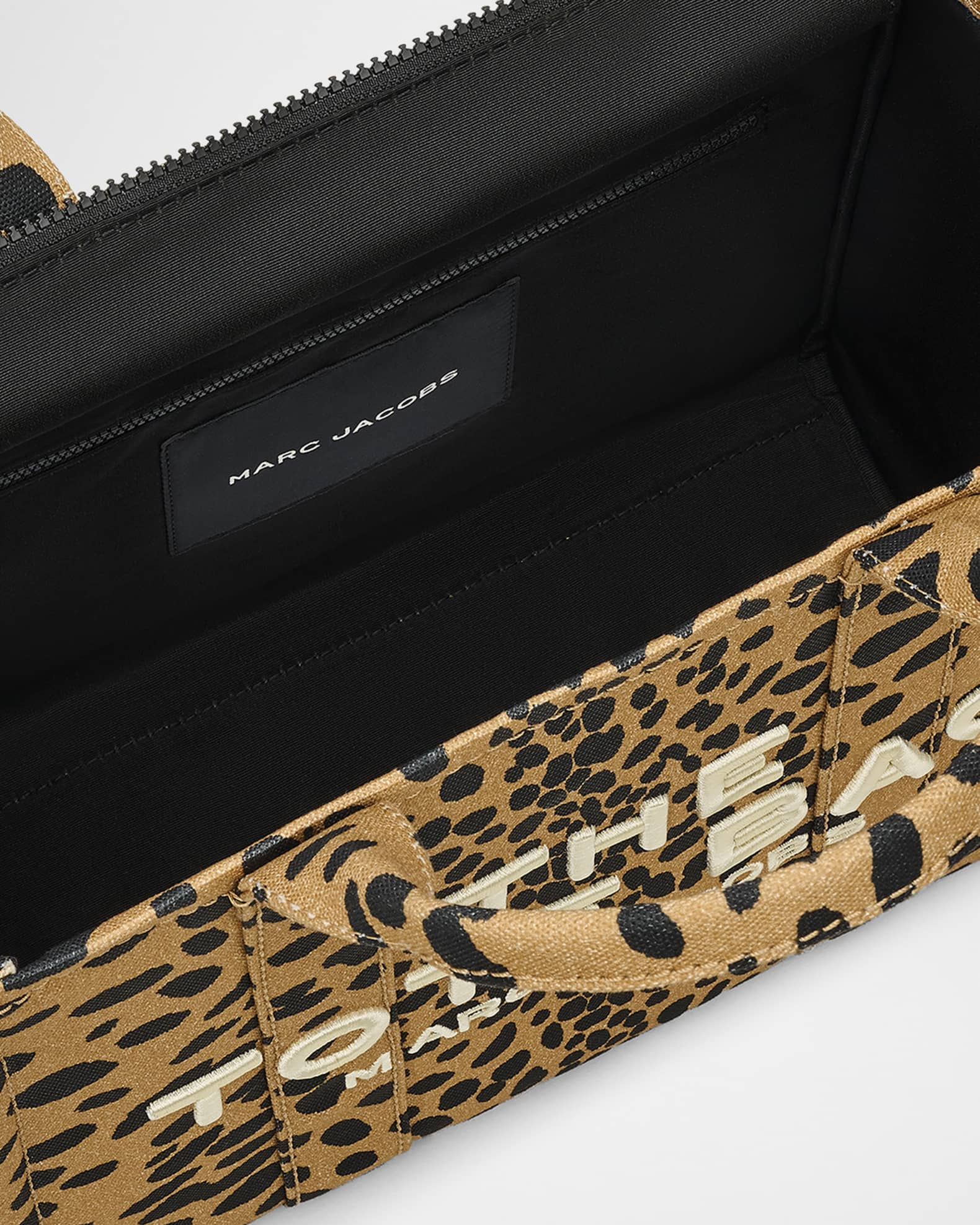 トートバッグ Marc Jacobs The Small Tote - Cotton - Cheetah Marc Jacobs The Small Cheetah Canvas Tote Bag | Neiman Marcus