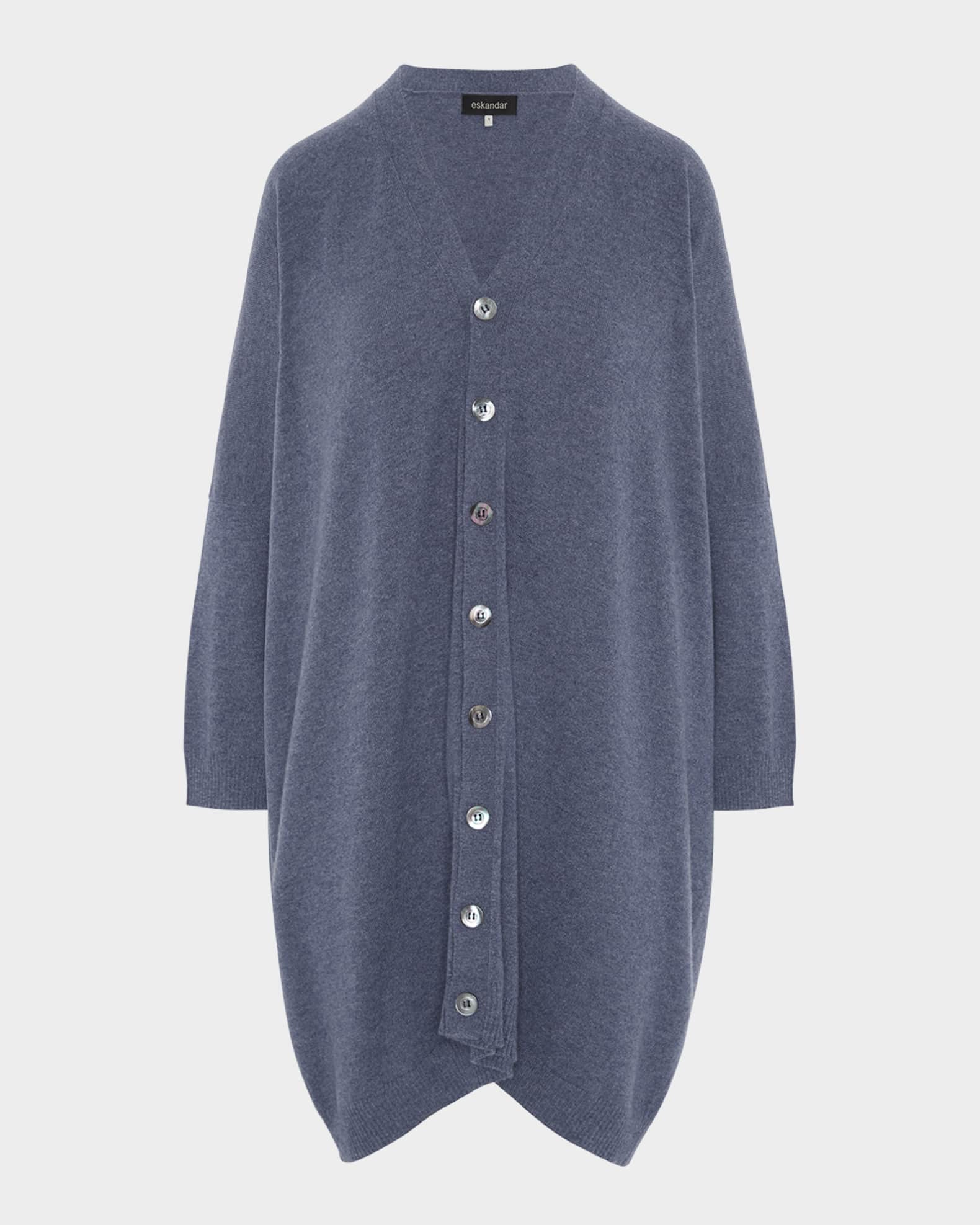 Extra Wide V-Neck Cashmere Cardigan