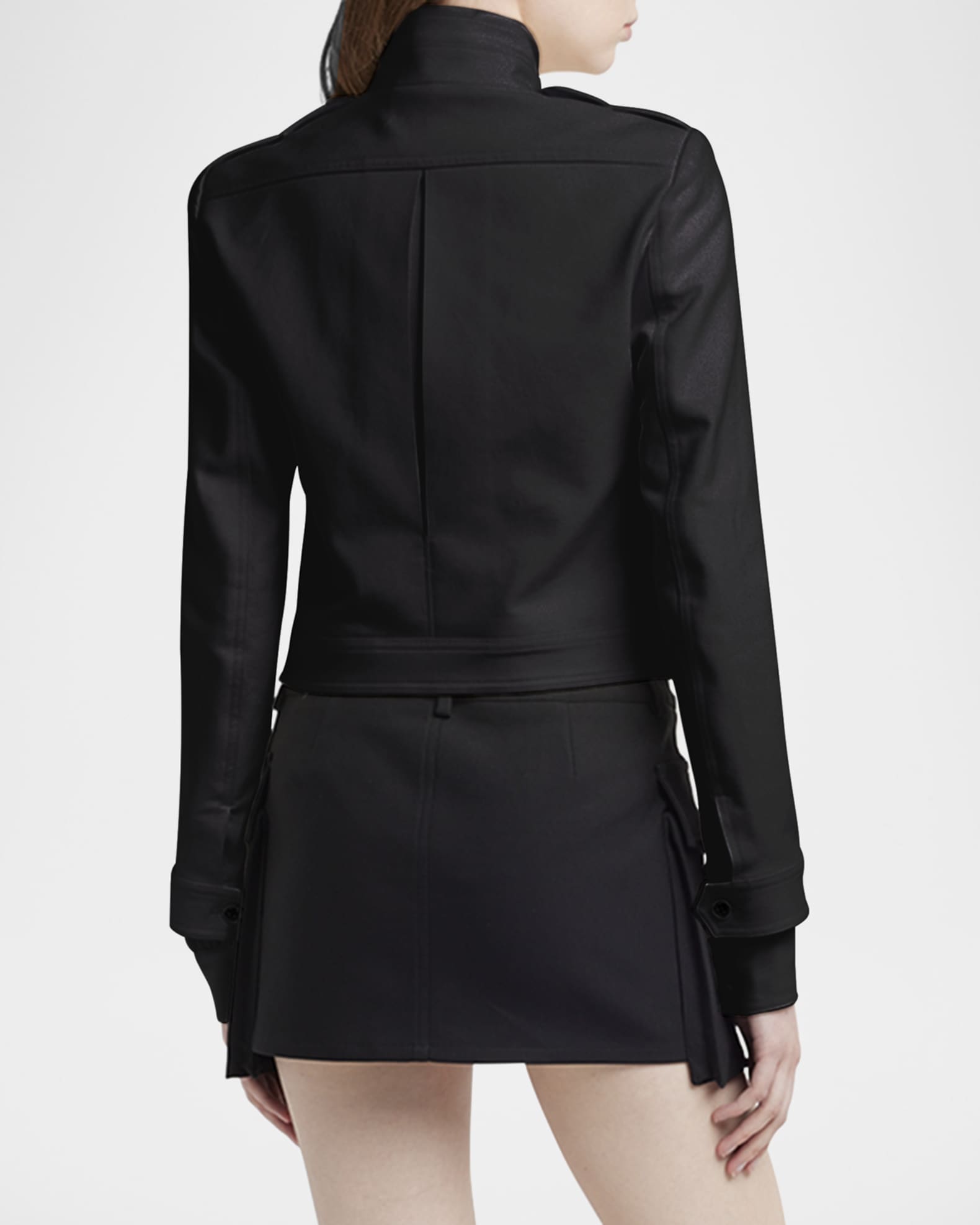 TOM FORD Shrunken Military Cotton Jacket | Neiman Marcus