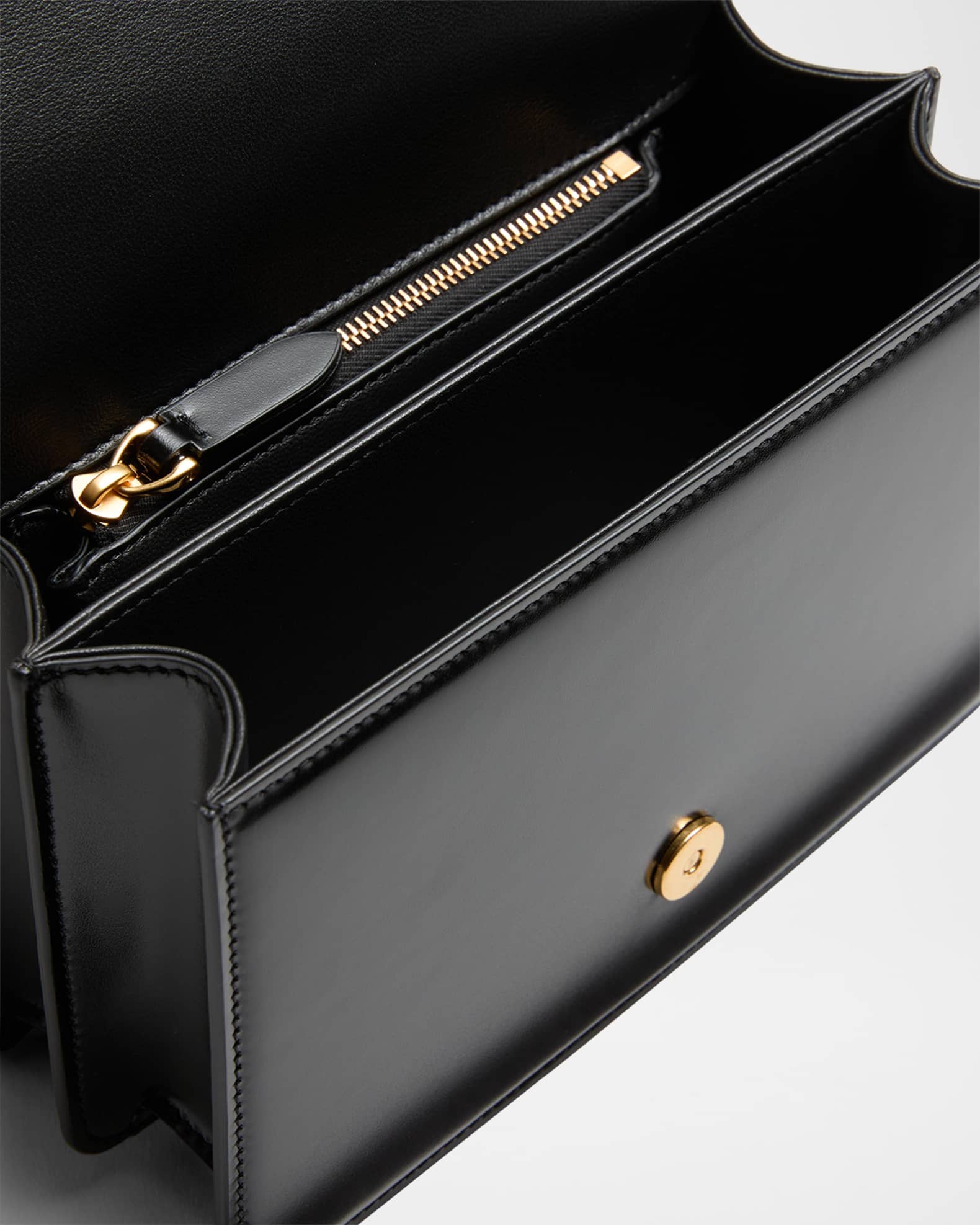 Valentino Garavani Vain Flap Leather Chain Shoulder Bag