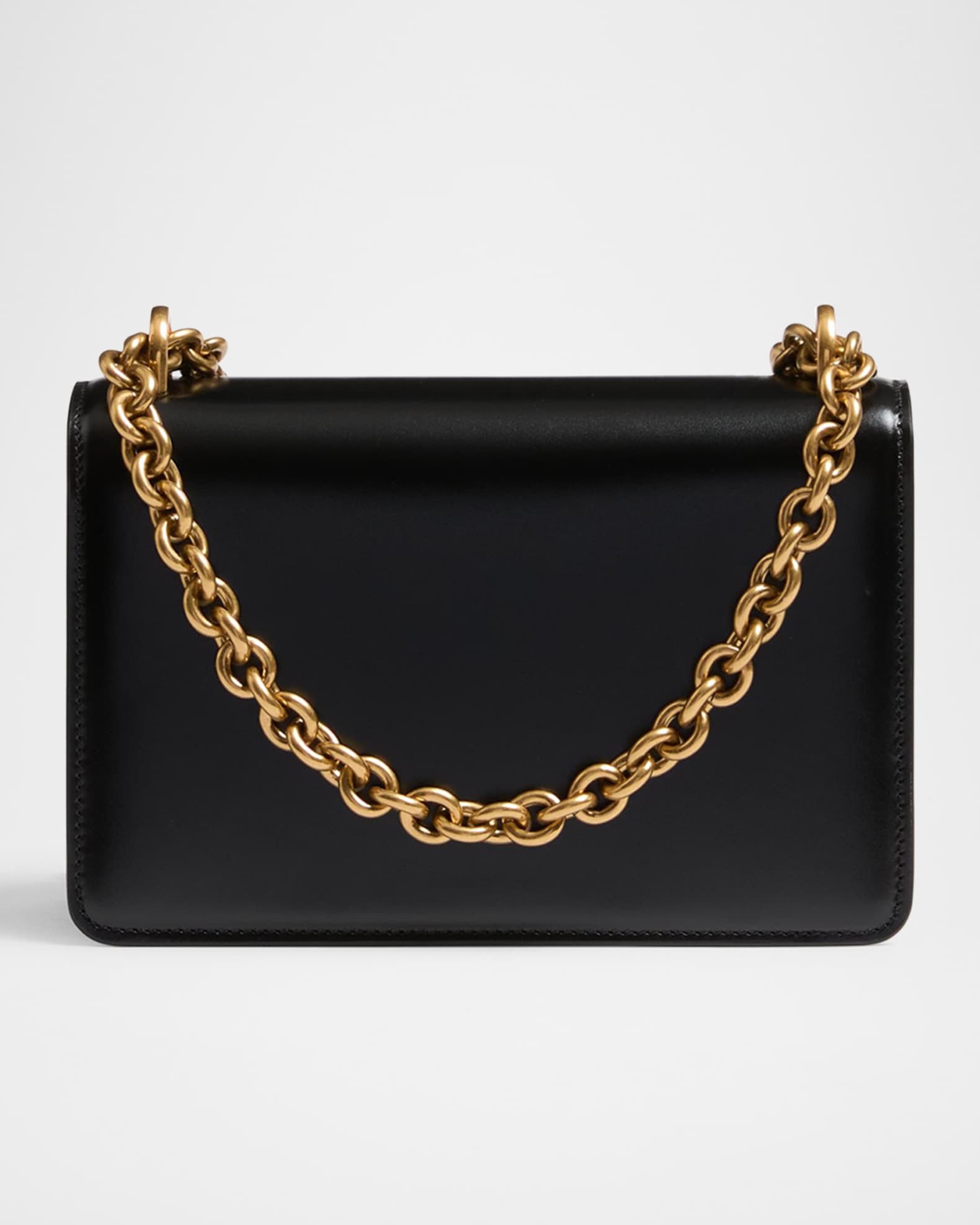 Valentino Garavani Vain Flap Leather Chain Shoulder Bag