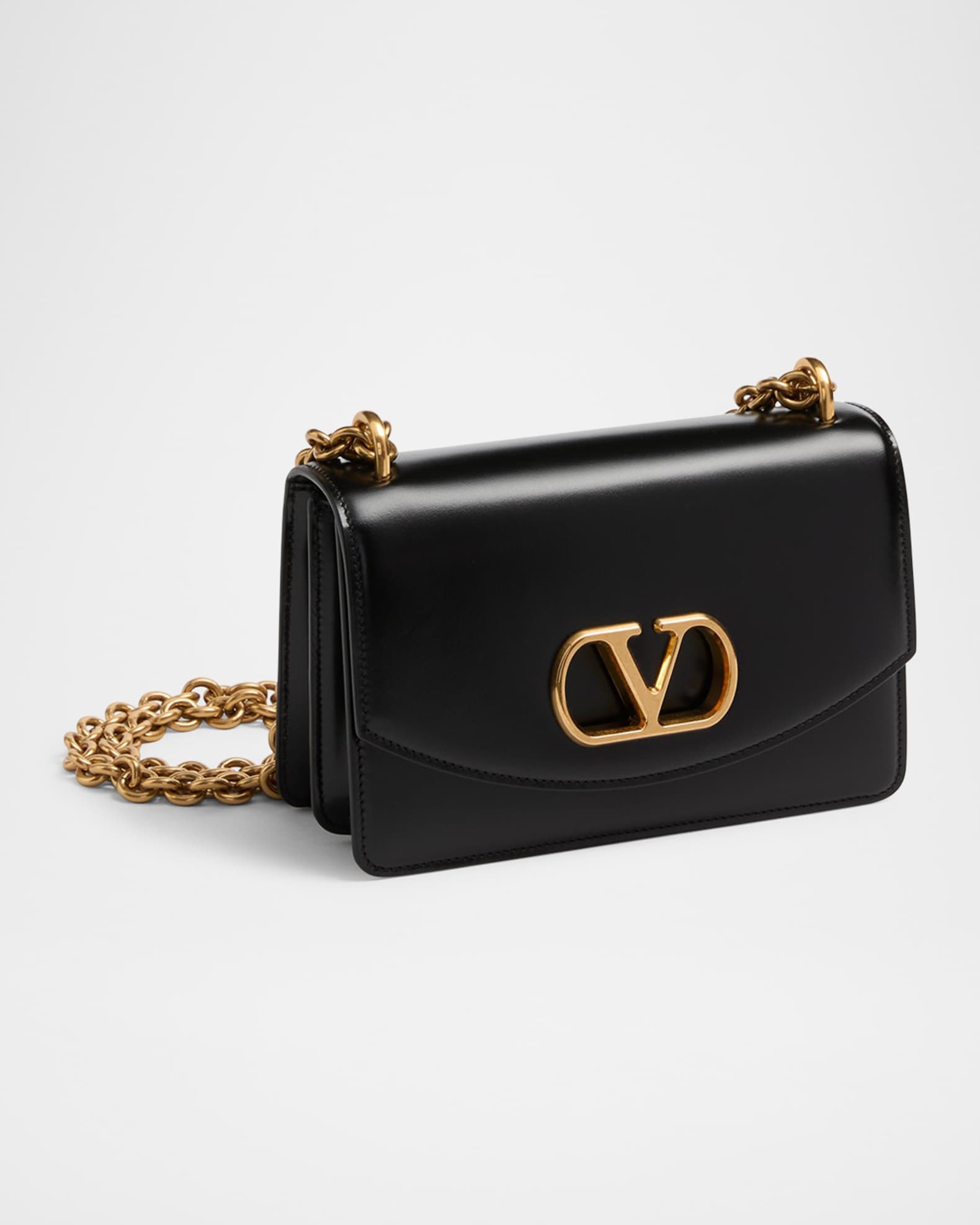 Valentino black chain shoulder bag top