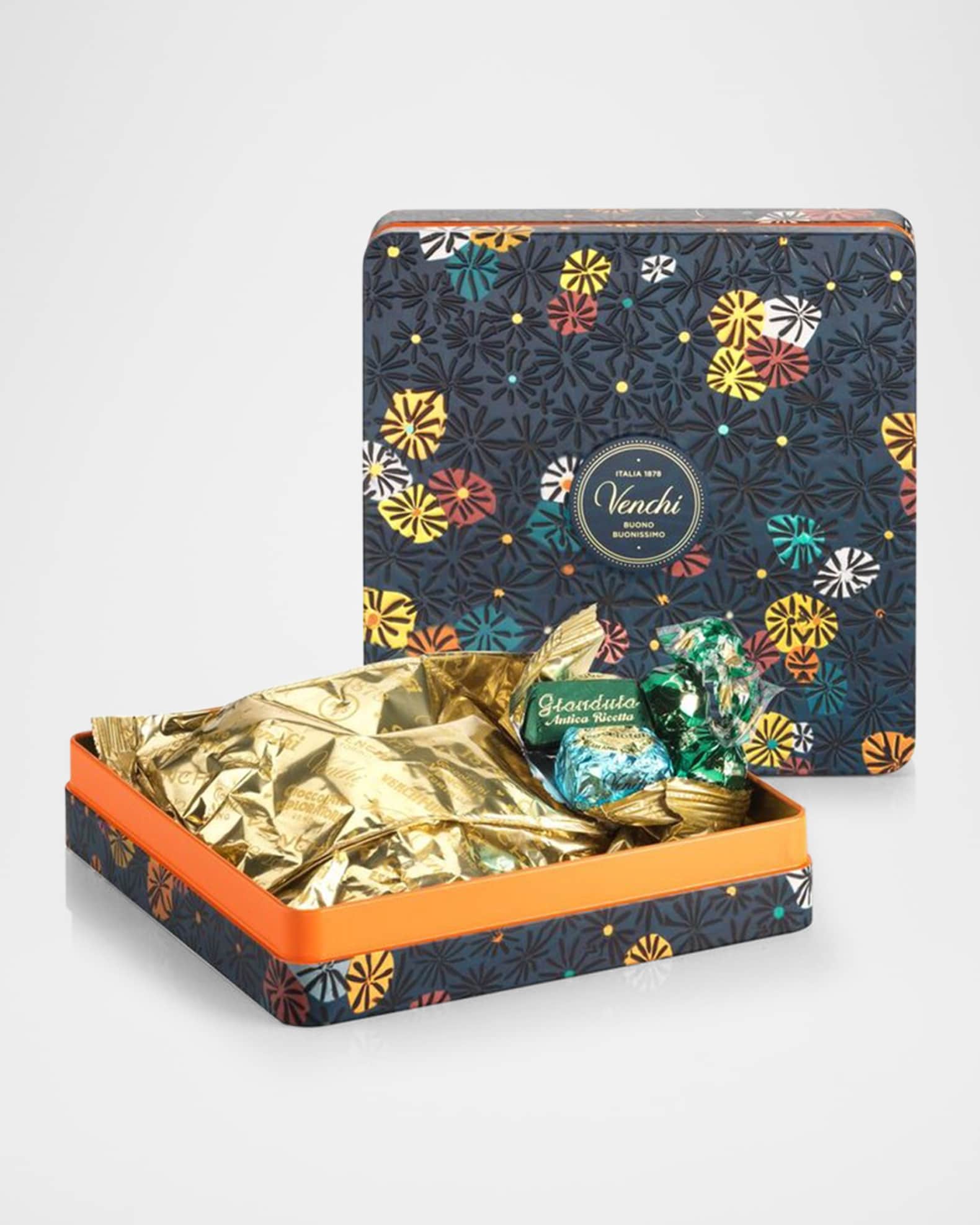Murrine Metal Tin with Assorted Chocolates, 10.6 oz. 0