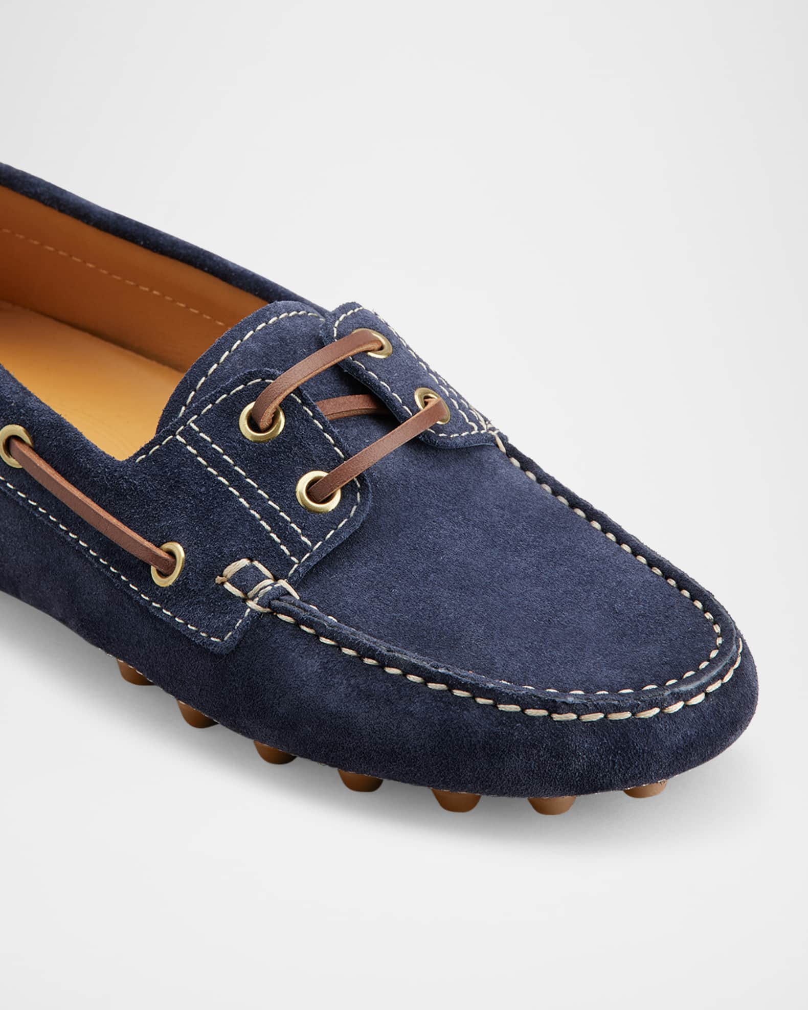 Tod's Gommino Suede Driver Boat Loafers | Neiman Marcus