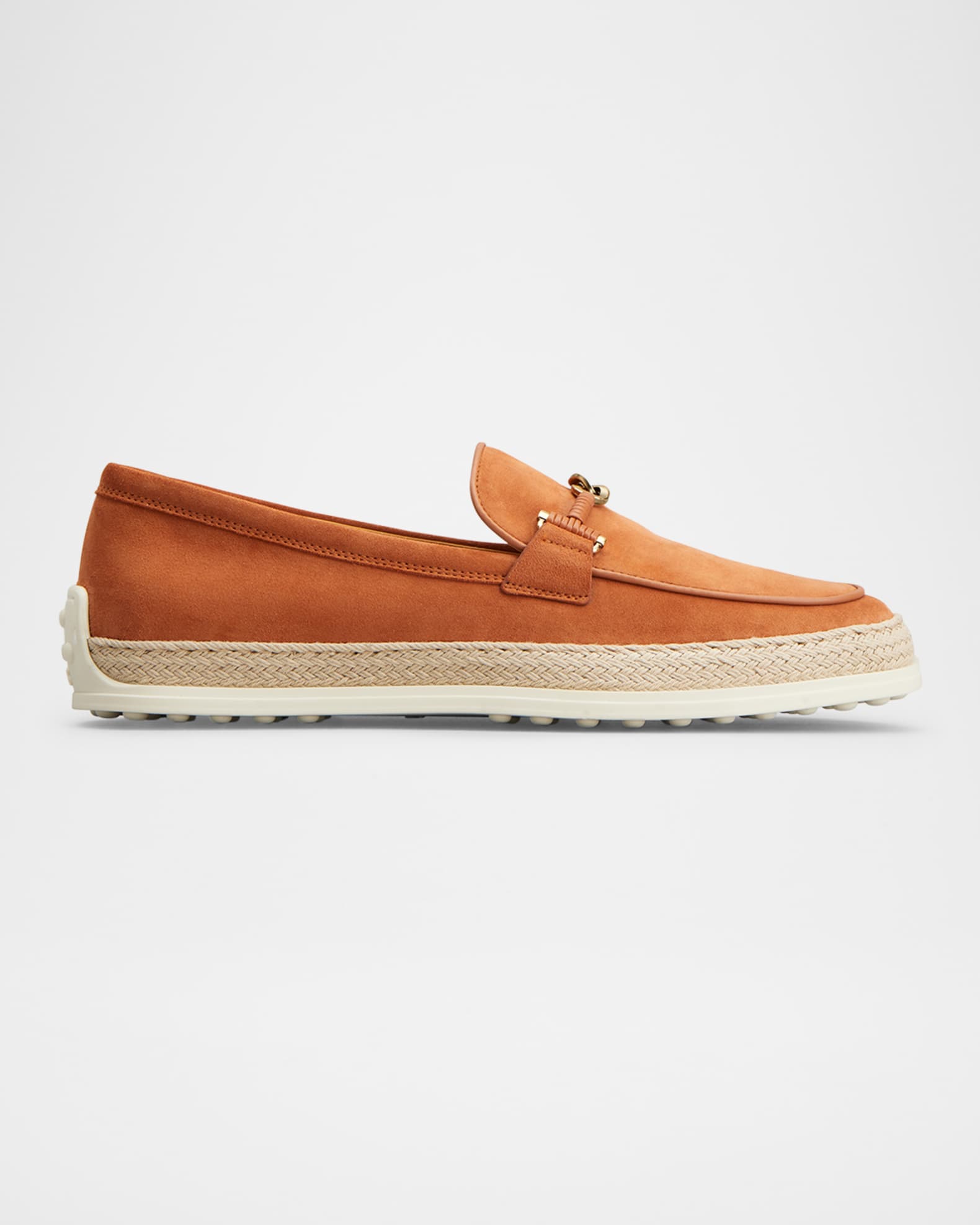Suede and Raffia Slipper Loafers  0