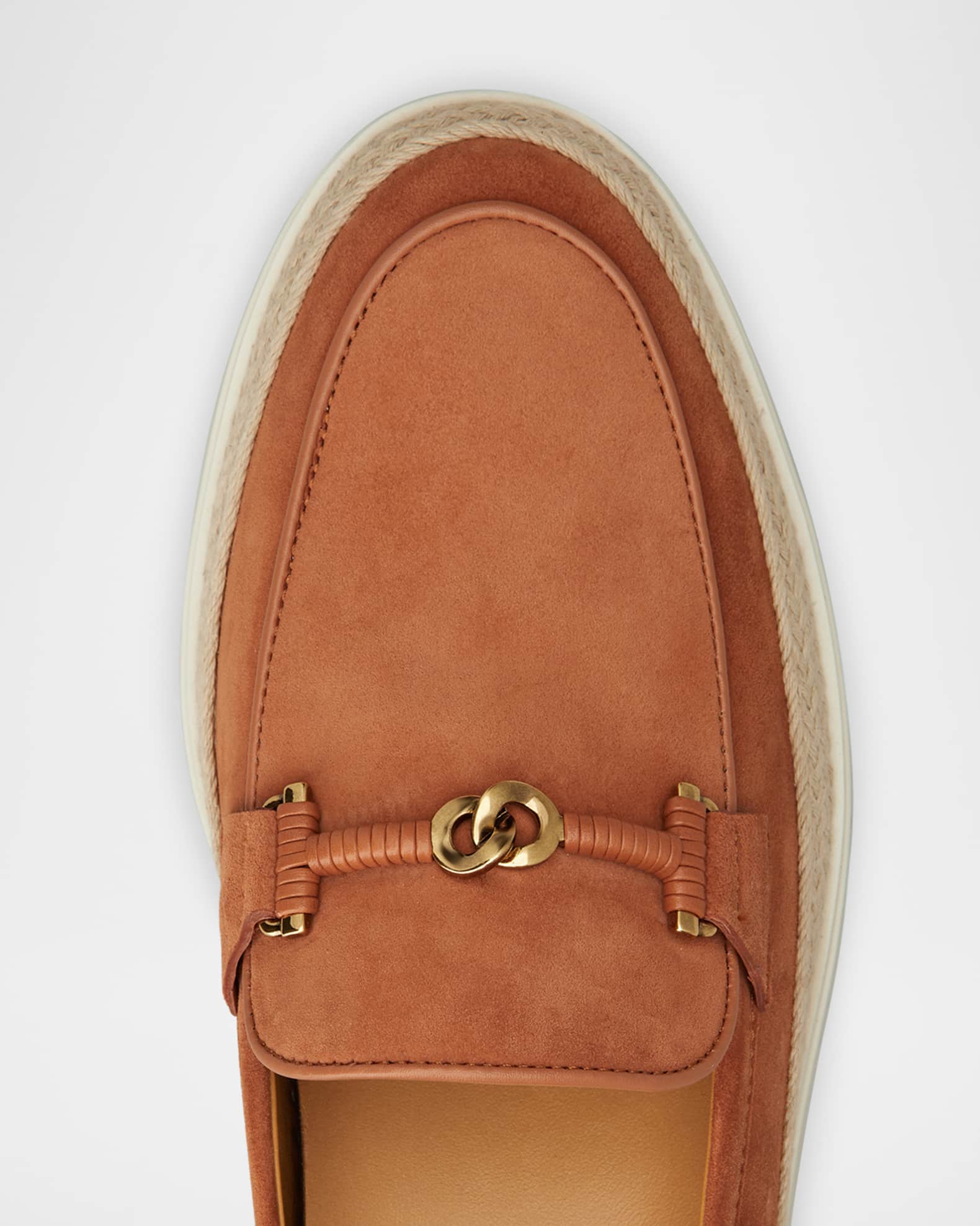 【関税＆送料込み】Tod'S Suede Slipper Loafers Tod's Suede and Raffia Slipper Loafers | Neiman Marcus