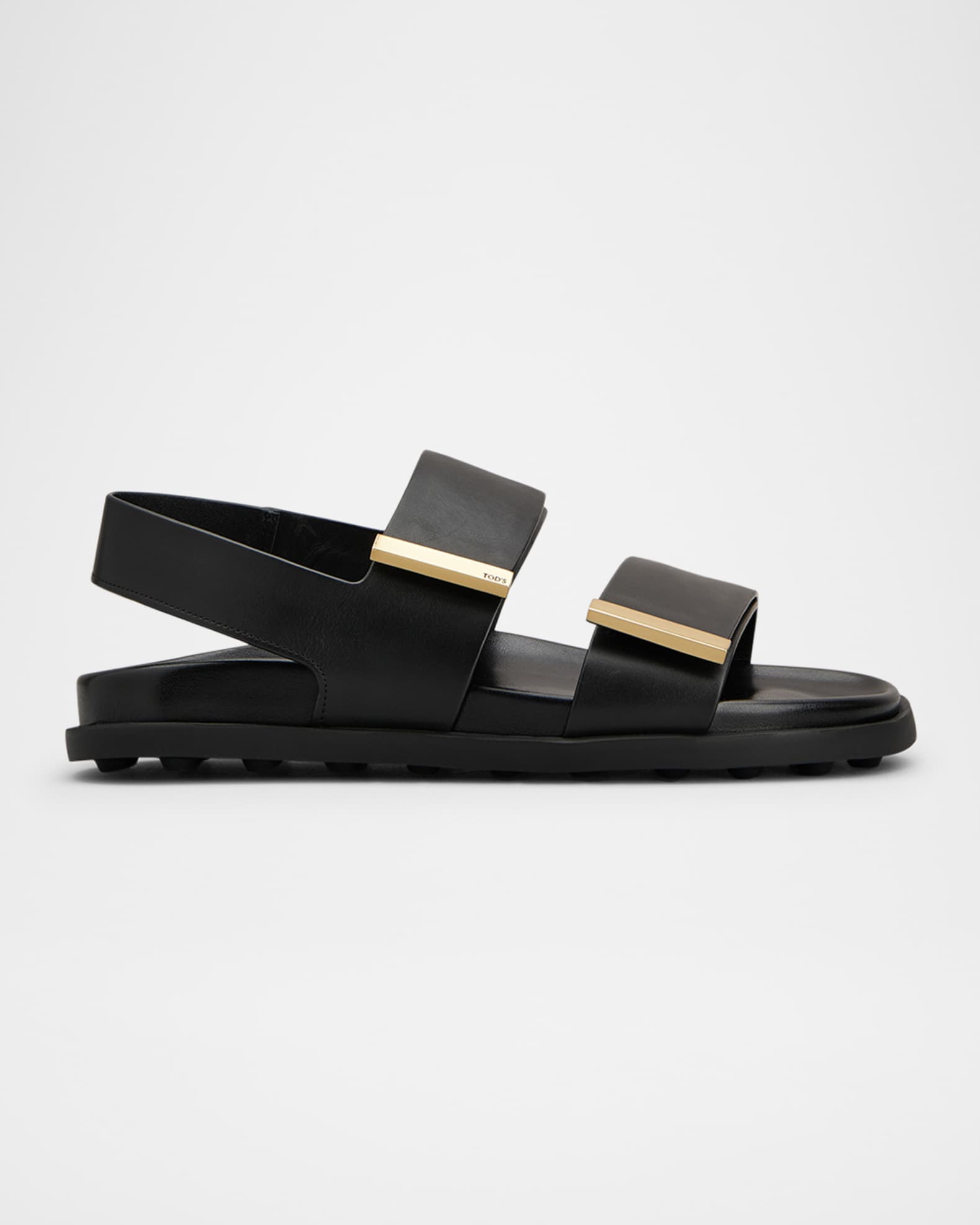 Gomma Leather Dual-Strap Comfort Sandals 0