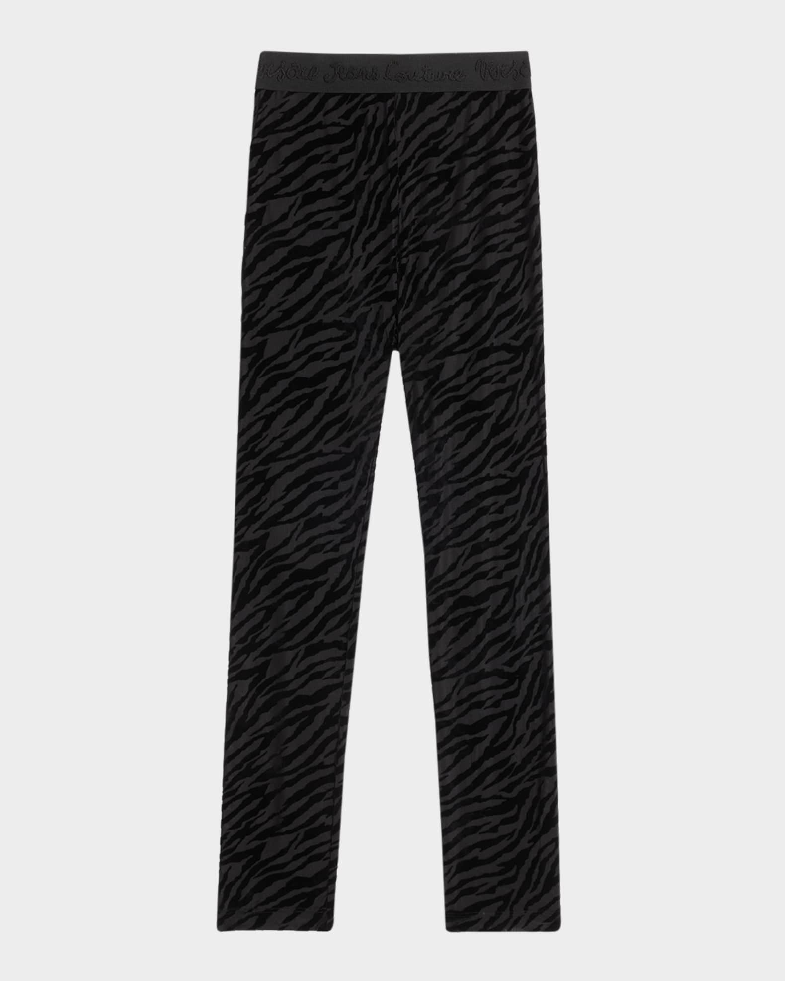 Zebra Burnout Leggings  0