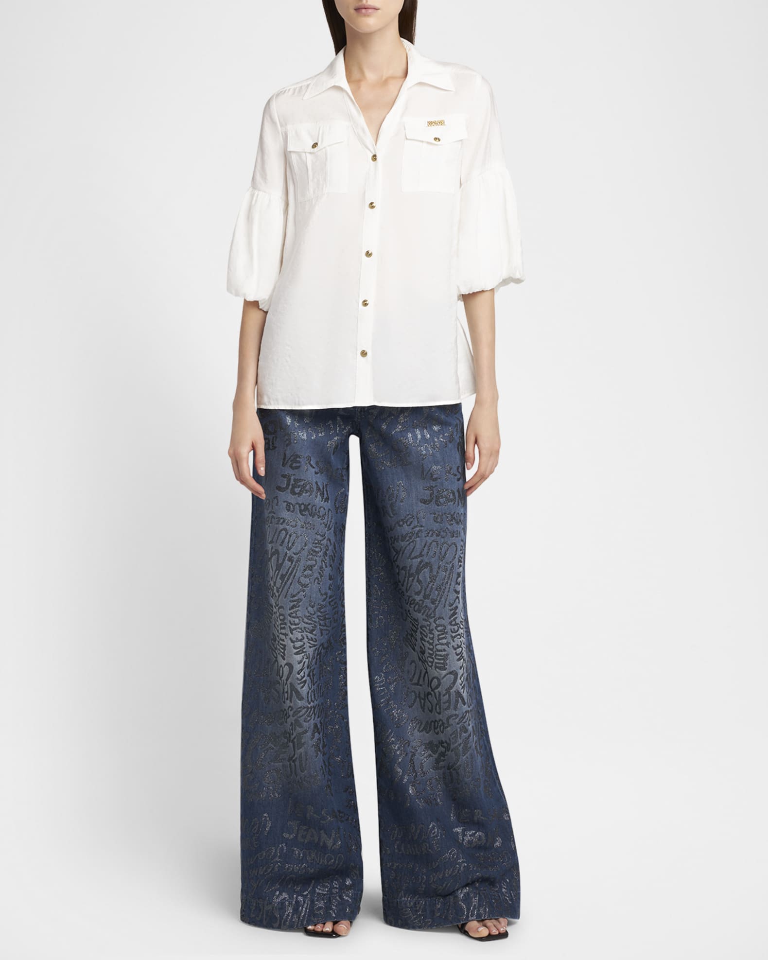 Puff-Sleeve Shirt 1