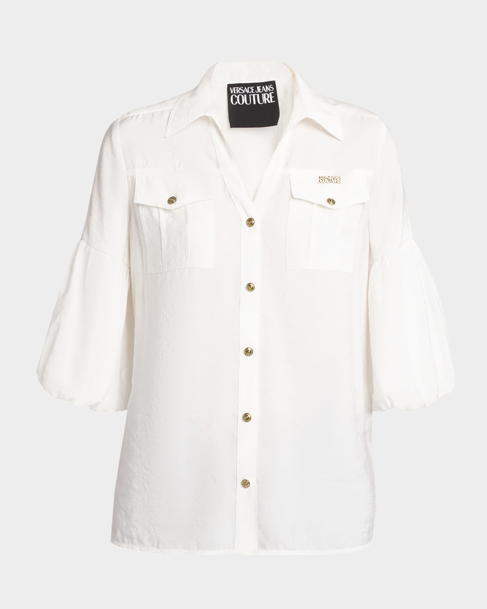 Puff-Sleeve Shirt 0