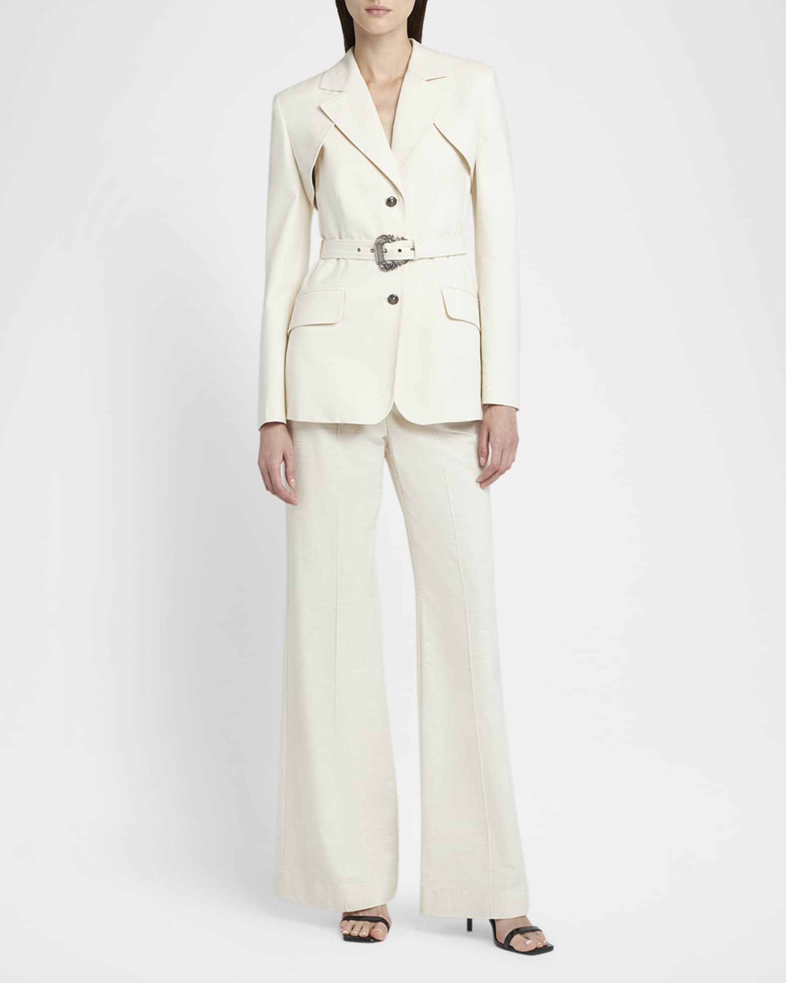 Wide-Leg Buckle Pants 1