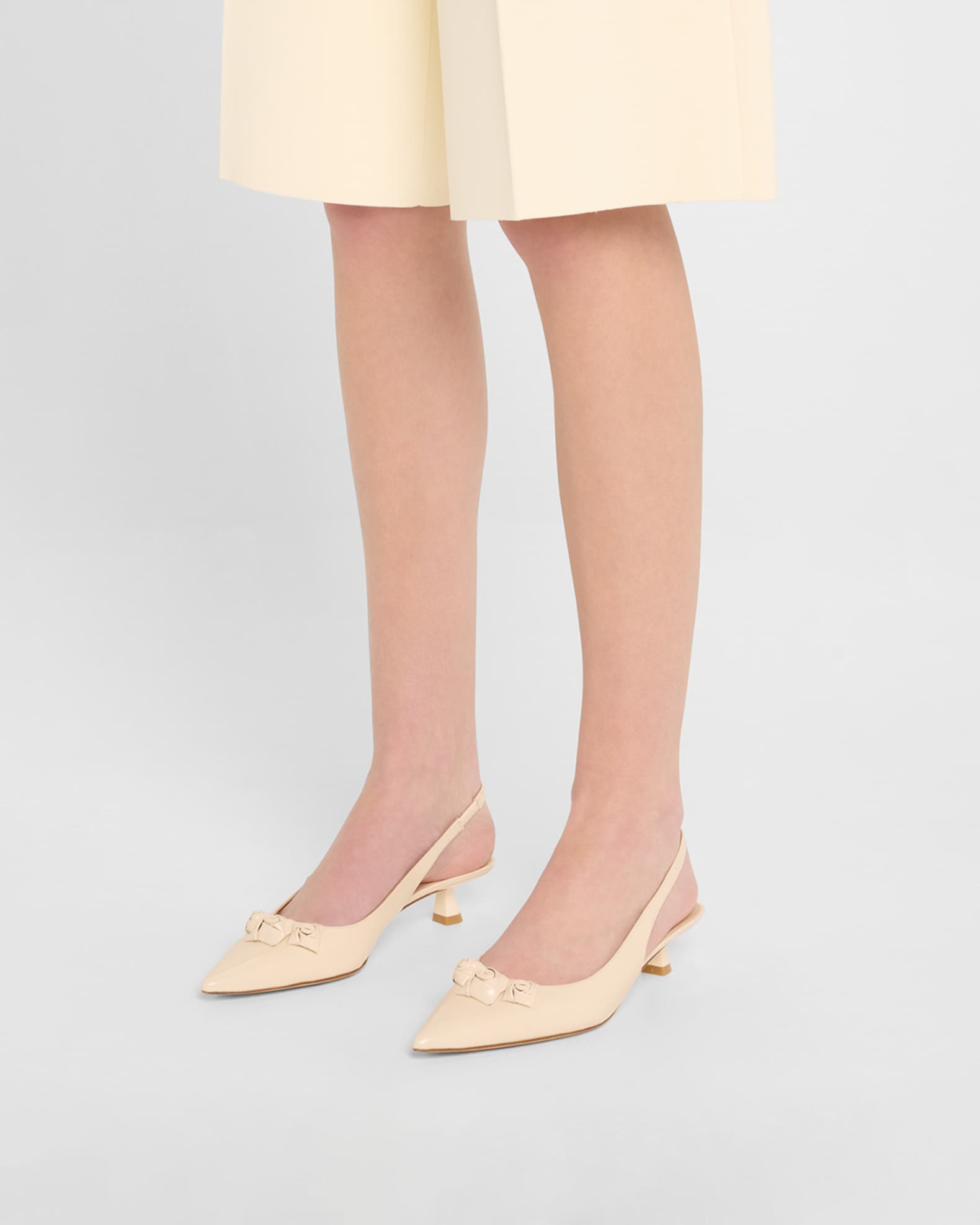 Rosie Slingback Kitten Pumps 1