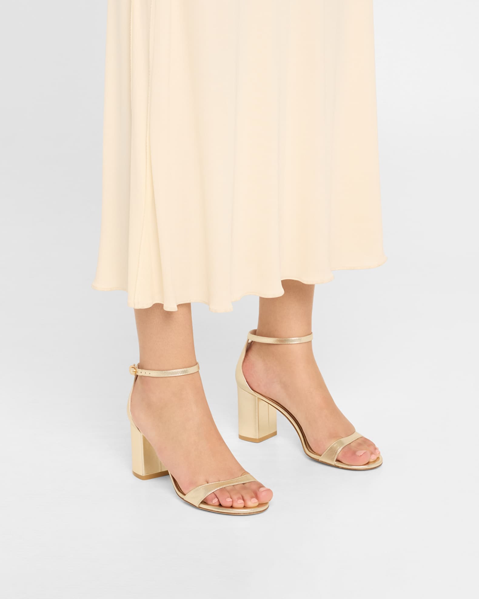 Nudist II Leather Ankle-Strap Sandals 1