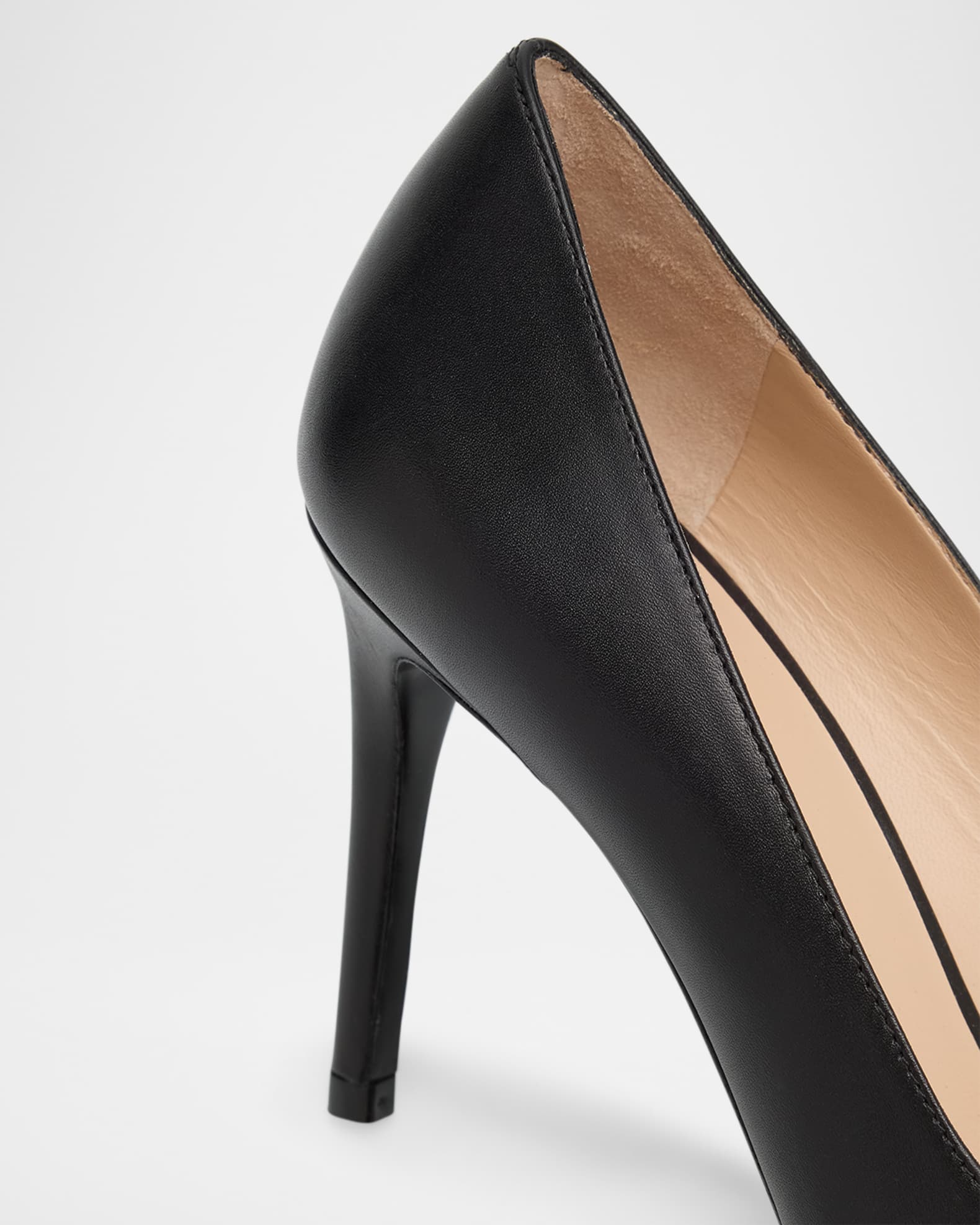 Stuart Weitzman Stuart Power 85 Leather Pumps | Neiman Marcus