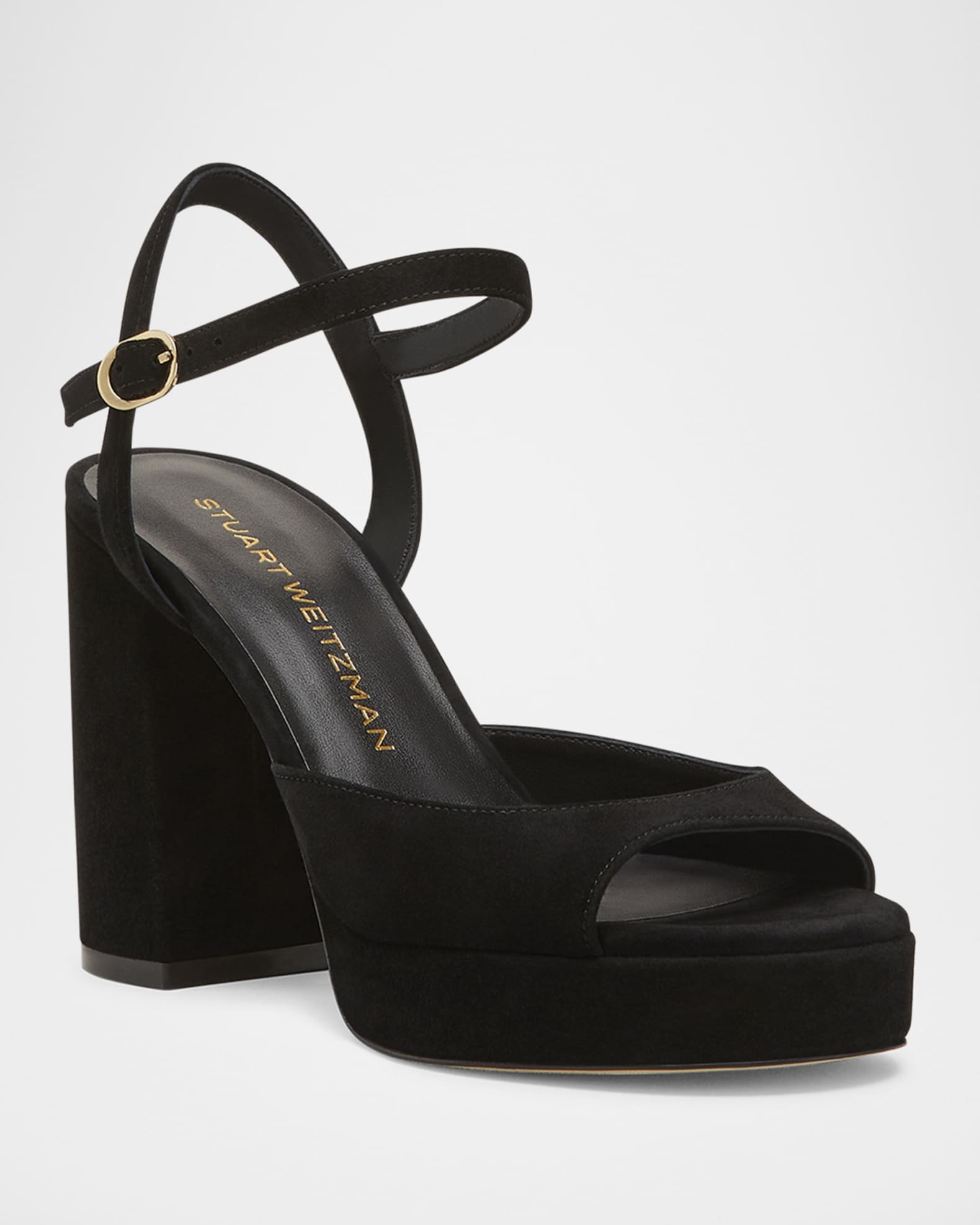 Dayna II Suede Ankle-Strap Platform Sandals 1