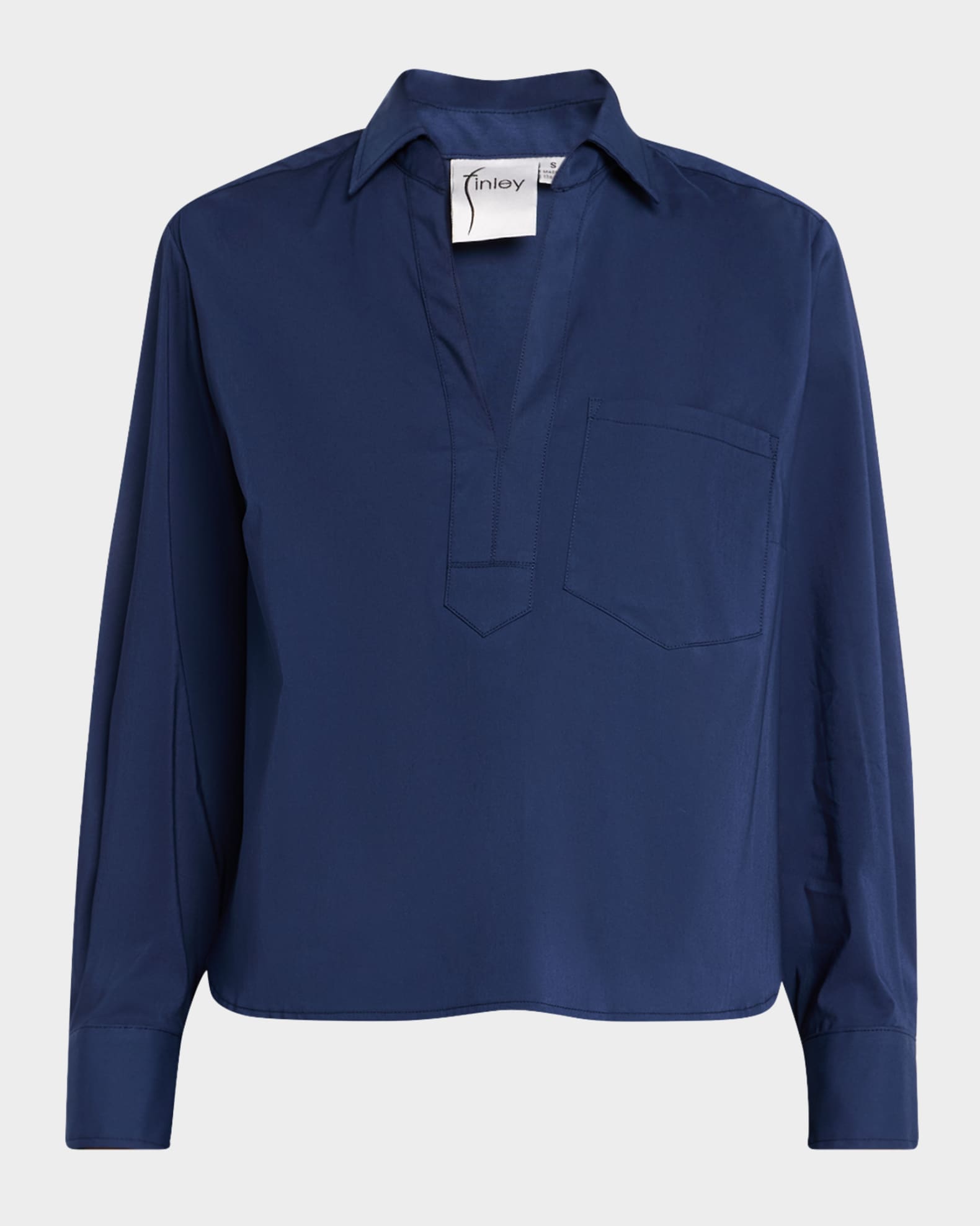 Joni Boxy Silky Cotton Poplin Shirt 0