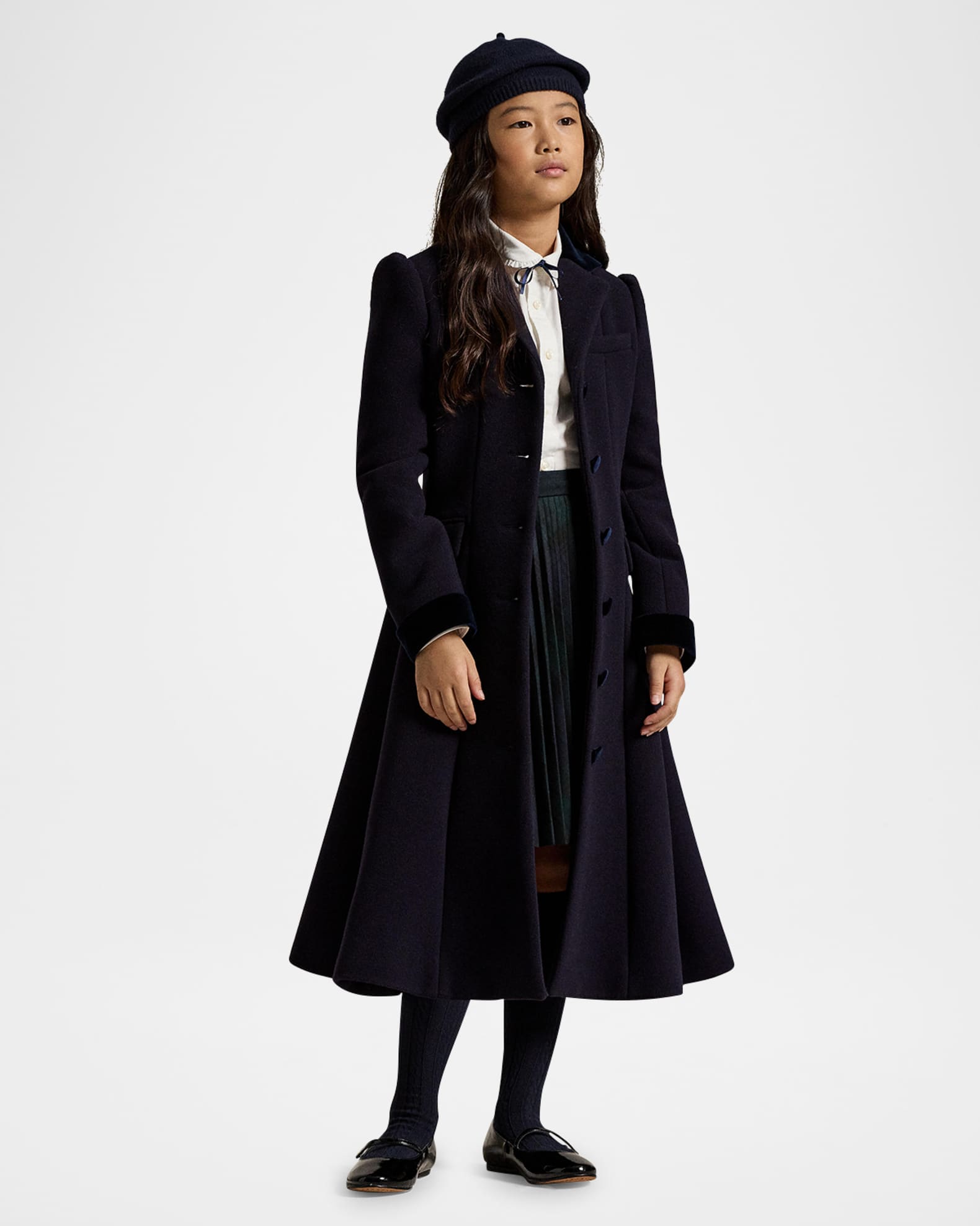 Girl's Wool Princess Coat | Neiman Marcus