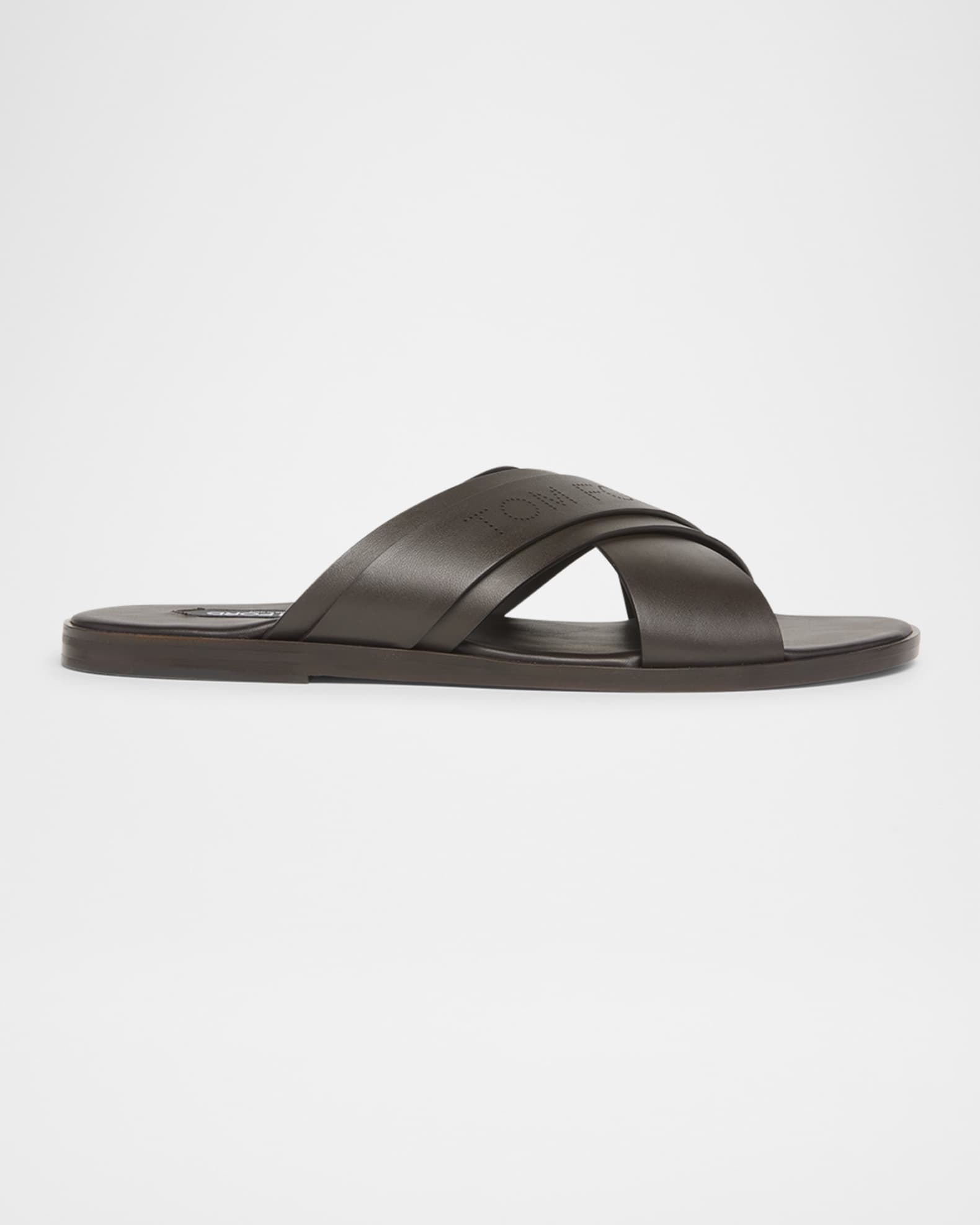 Men's Preston Smooth Leather Slide Sandals 0