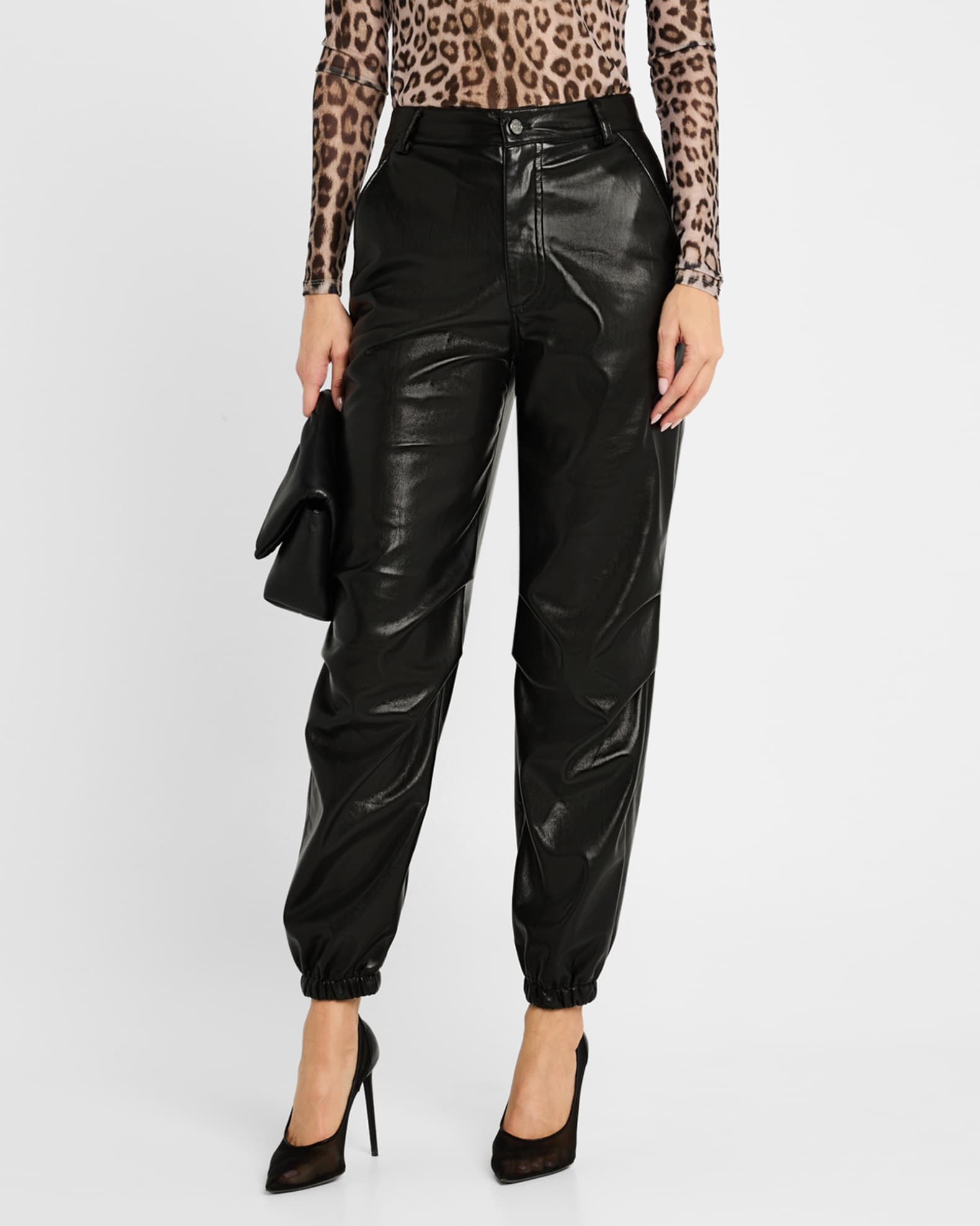 Generation Love Harden Vegan Leather Joggers Neiman Marcus