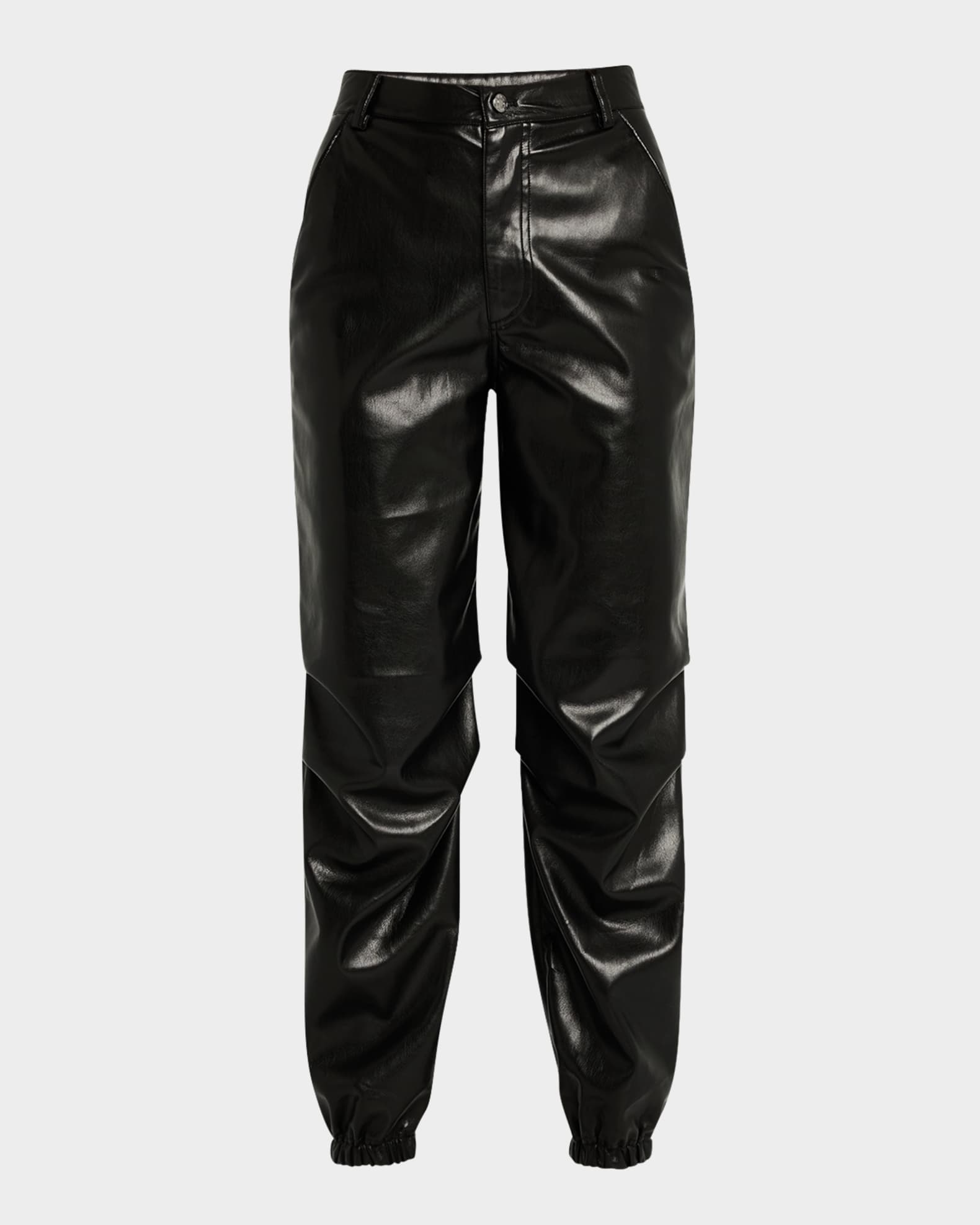 Harden Vegan Leather Joggers  0