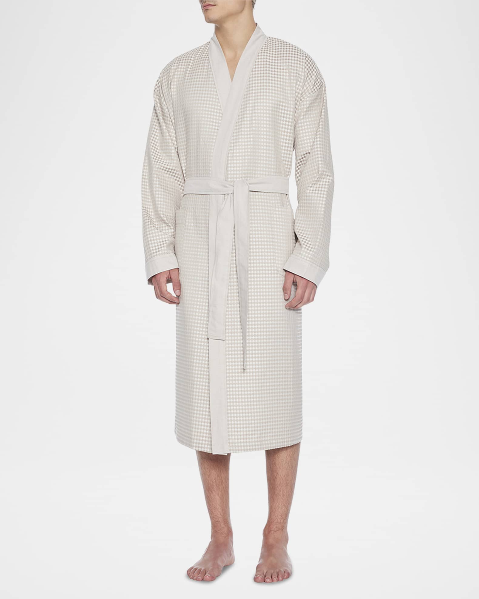 Men's La Paz Woven Waffle Knit Robe 0