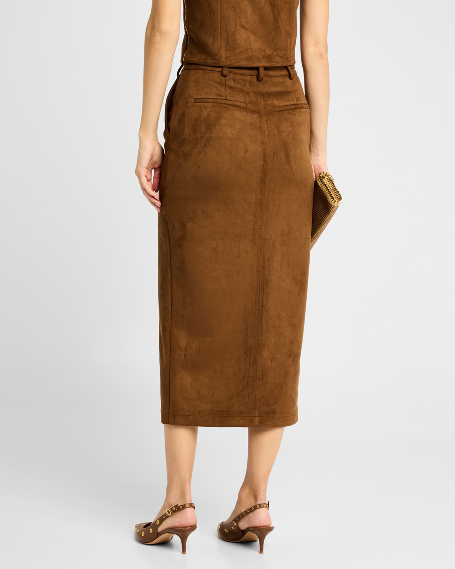 Vegan suede skirt outlet