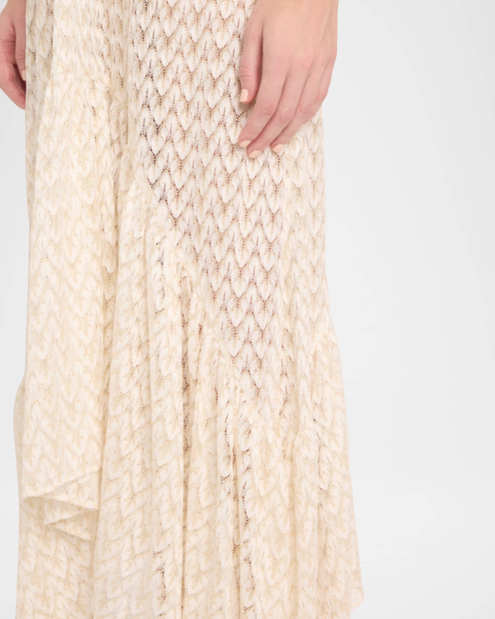 Ramy Brook Anya Metallic Zig-Zag Maxi Dress | Neiman Marcus