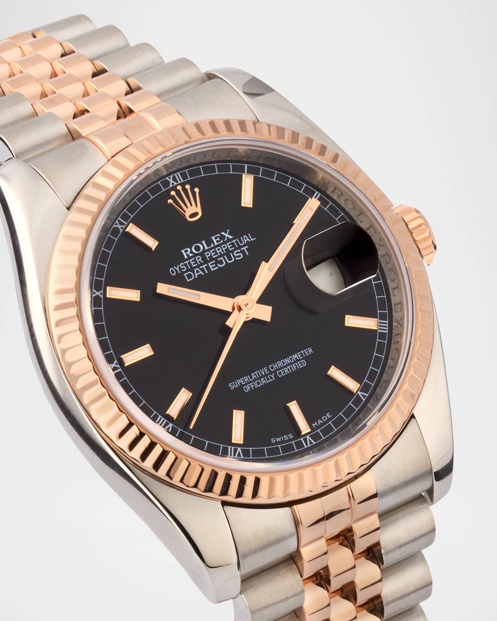 Vintage Watches Rolex Datejust 36mm Vintage 2007 Watch Rose Gold Women s Women s Watches Watches