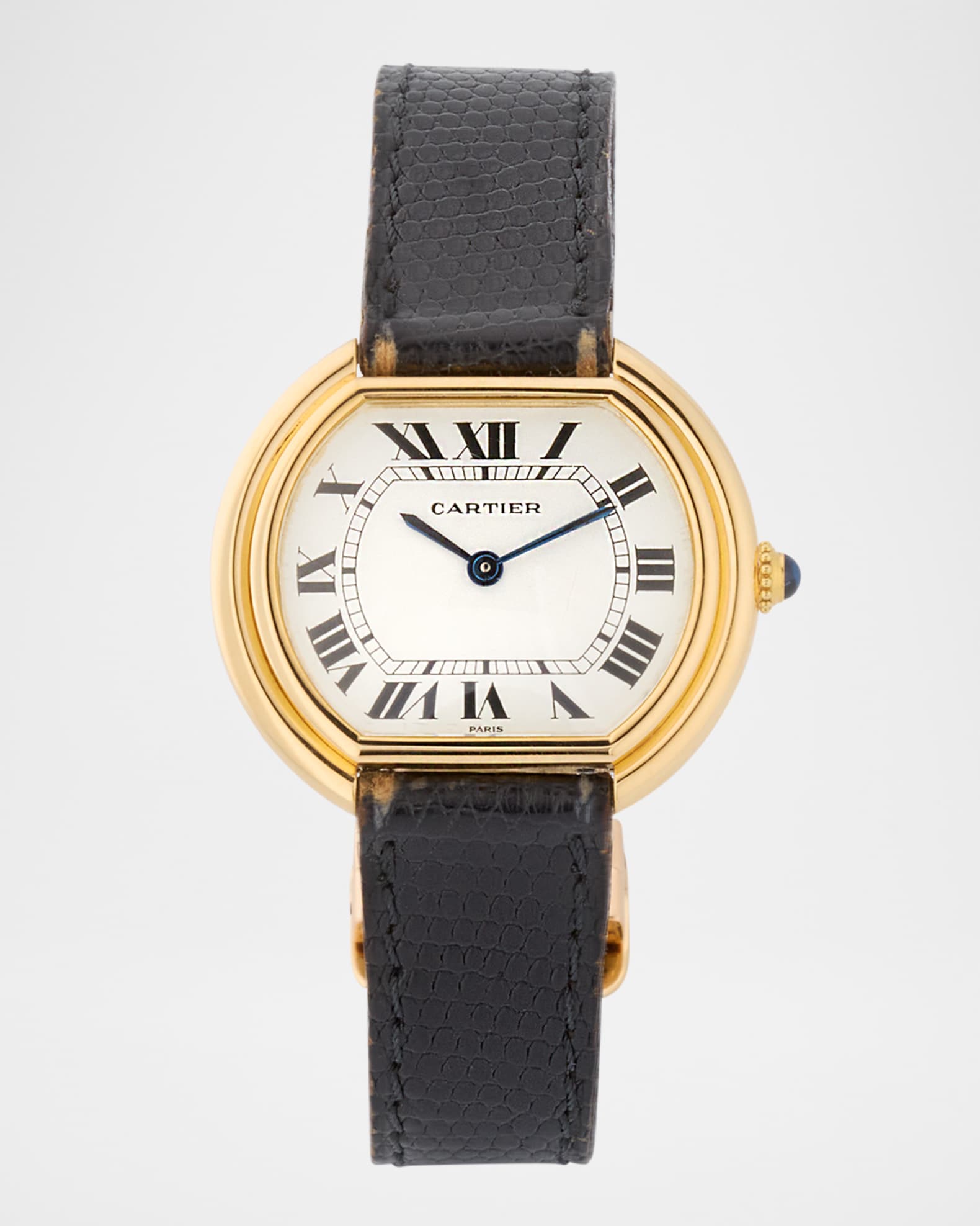 Vintage Watches Cartier 18K Yellow Gold Ellipse 29mm Vintage 1980s ...