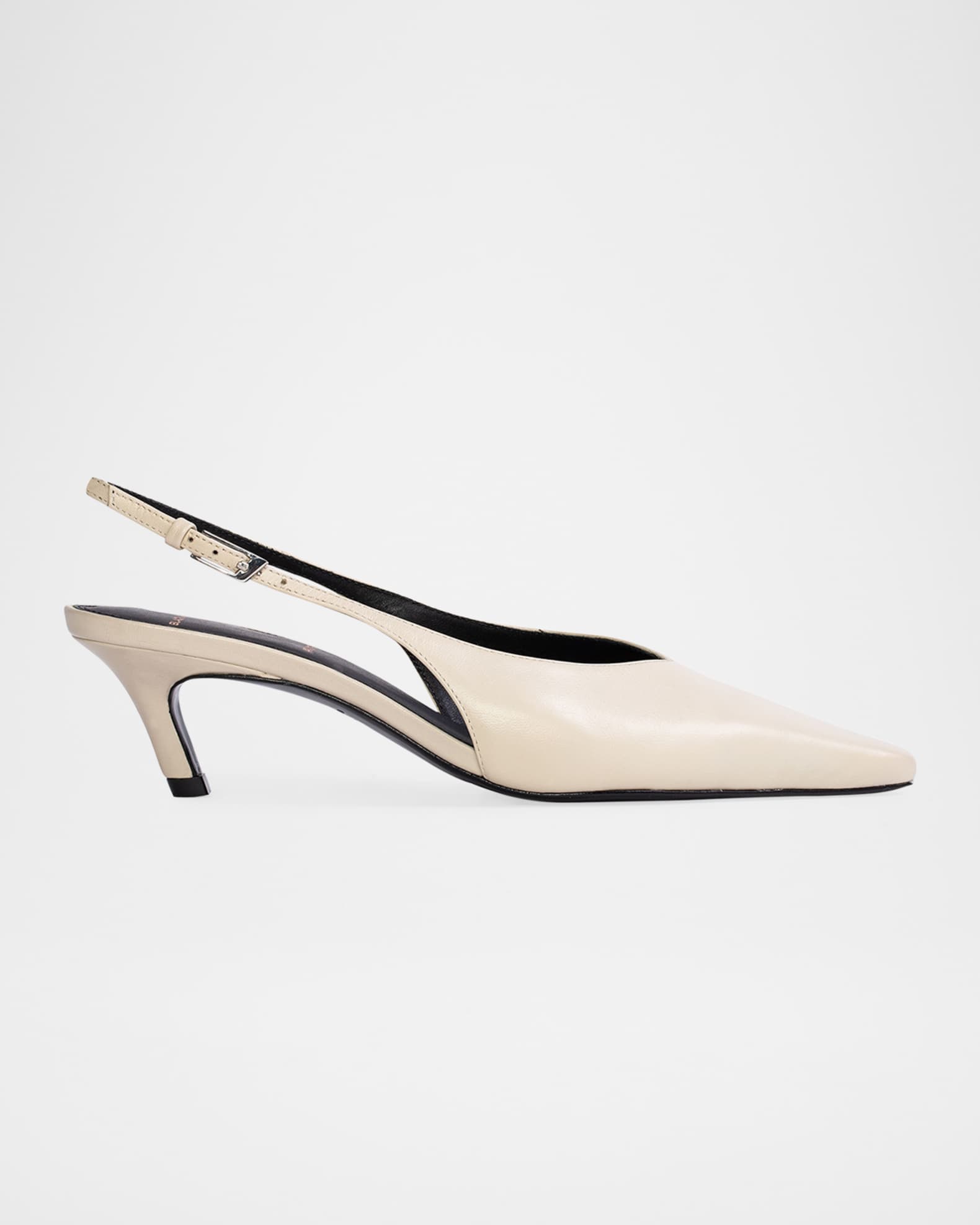 Calfskin Kitten Slingback Pumps 0
