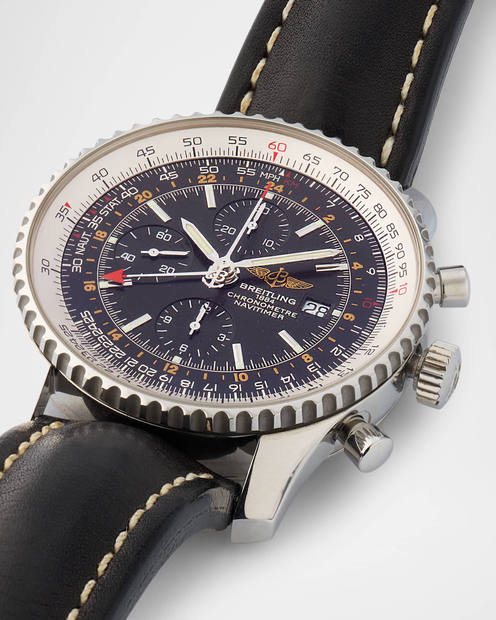 Vintage Watches Breitling Navitimer World 46mm Vintage 2005 Watch Neiman Marcus