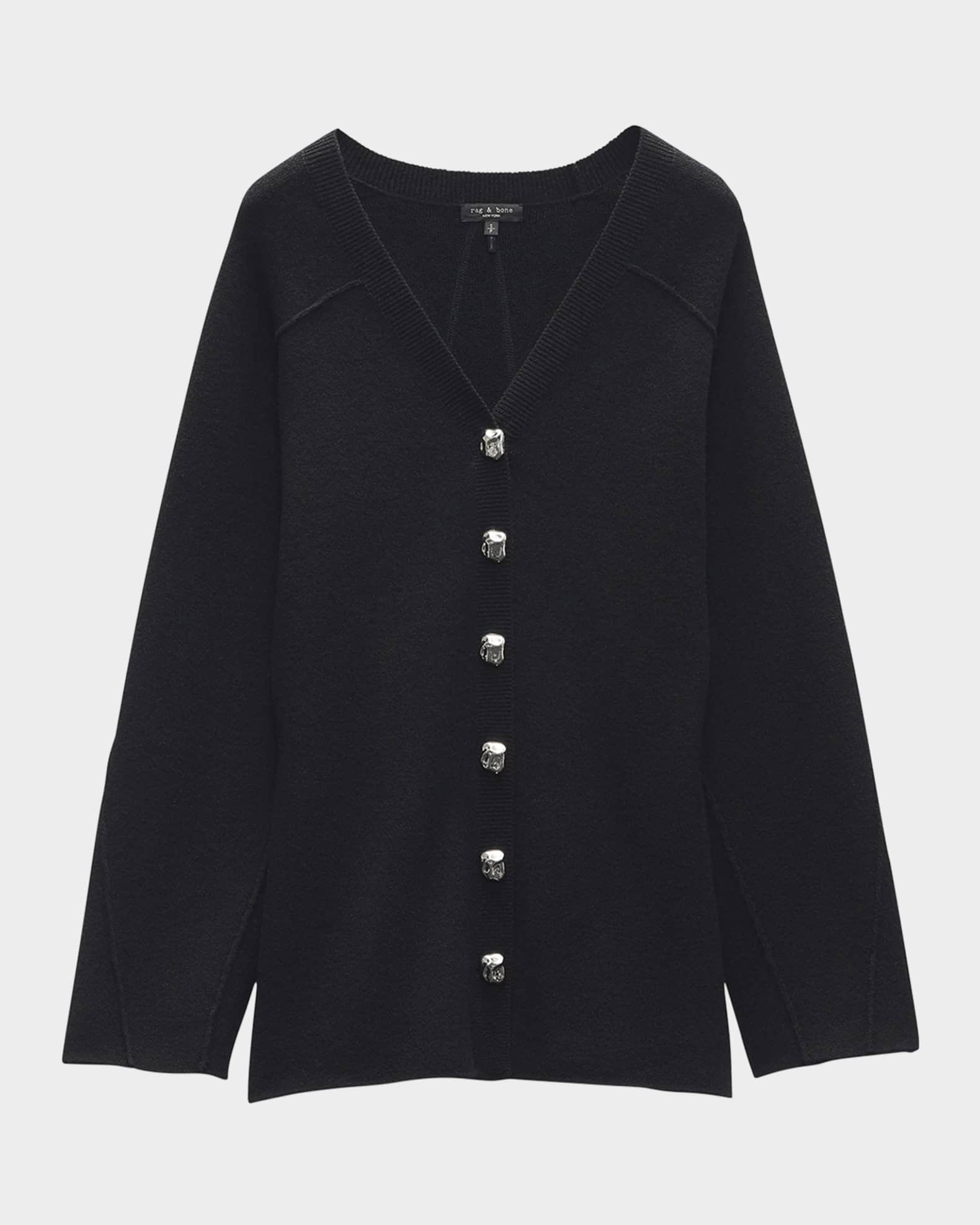 Bridget Long V-Neck Cardigan 0