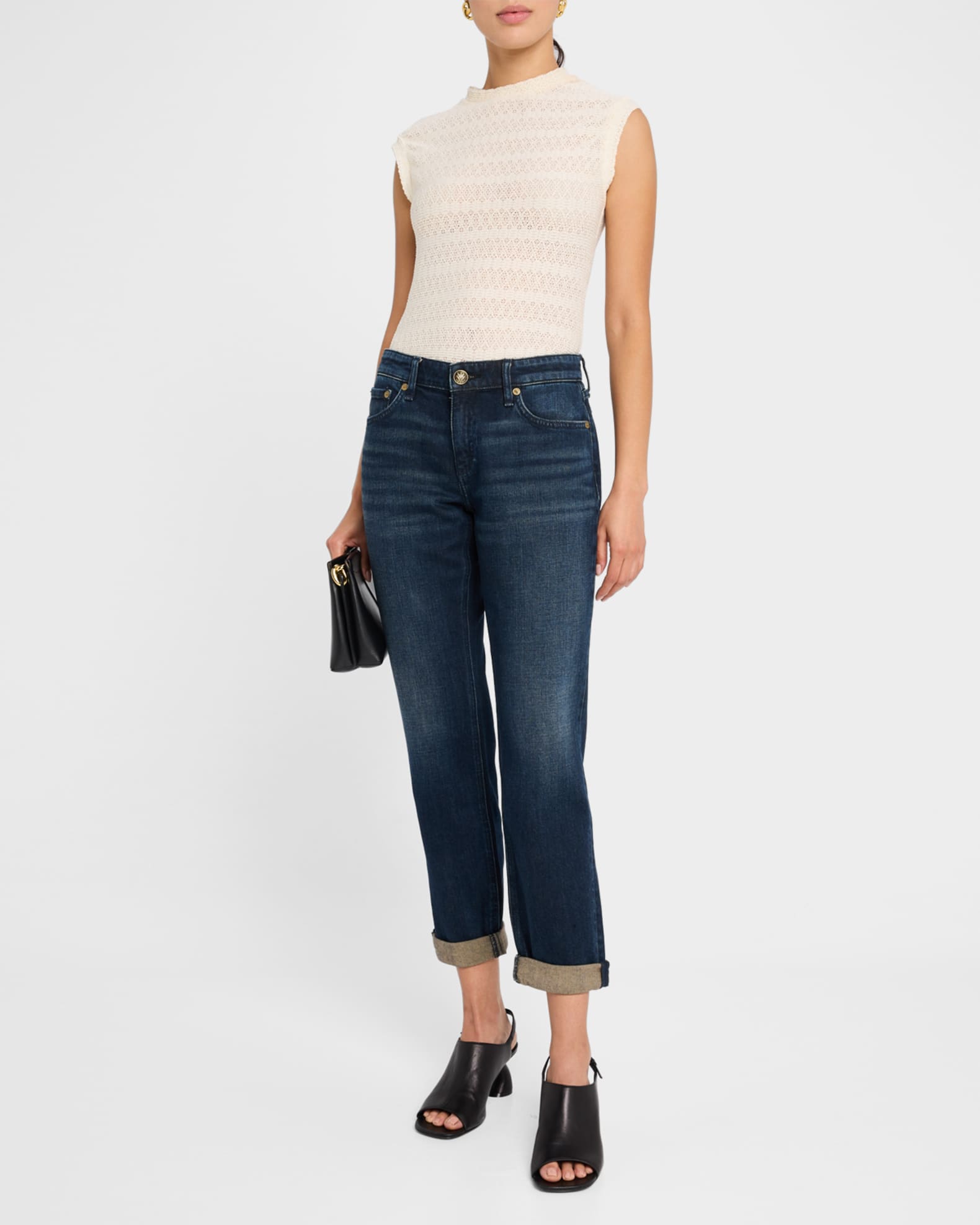Dre Low-Rise Slim Boyfriend Jeans 1