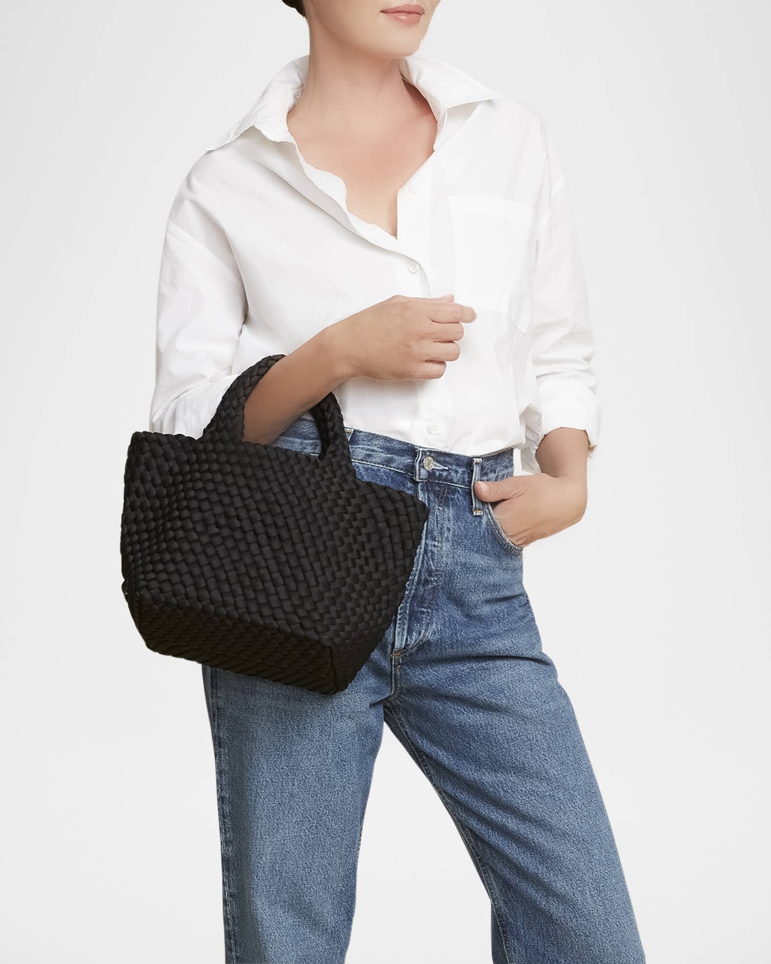St. Barths Small Woven Tote Bag 1