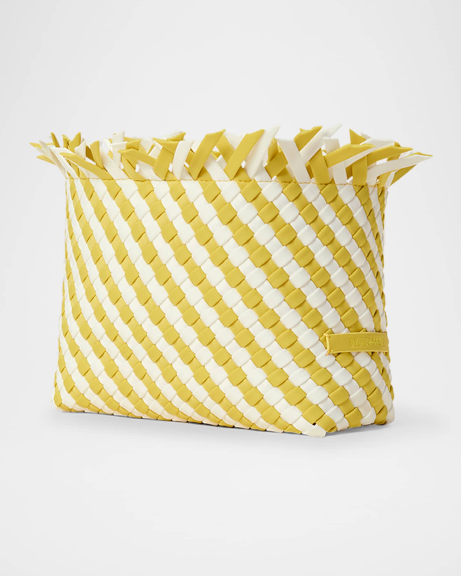 Havana Fringe Woven Clutch Bag 1