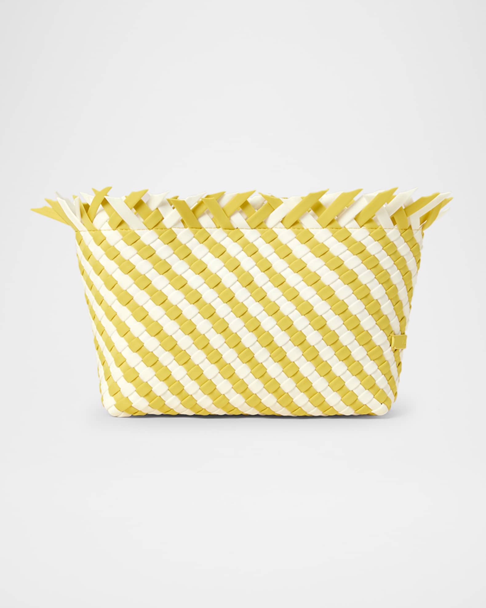 Havana Fringe Woven Clutch Bag 0