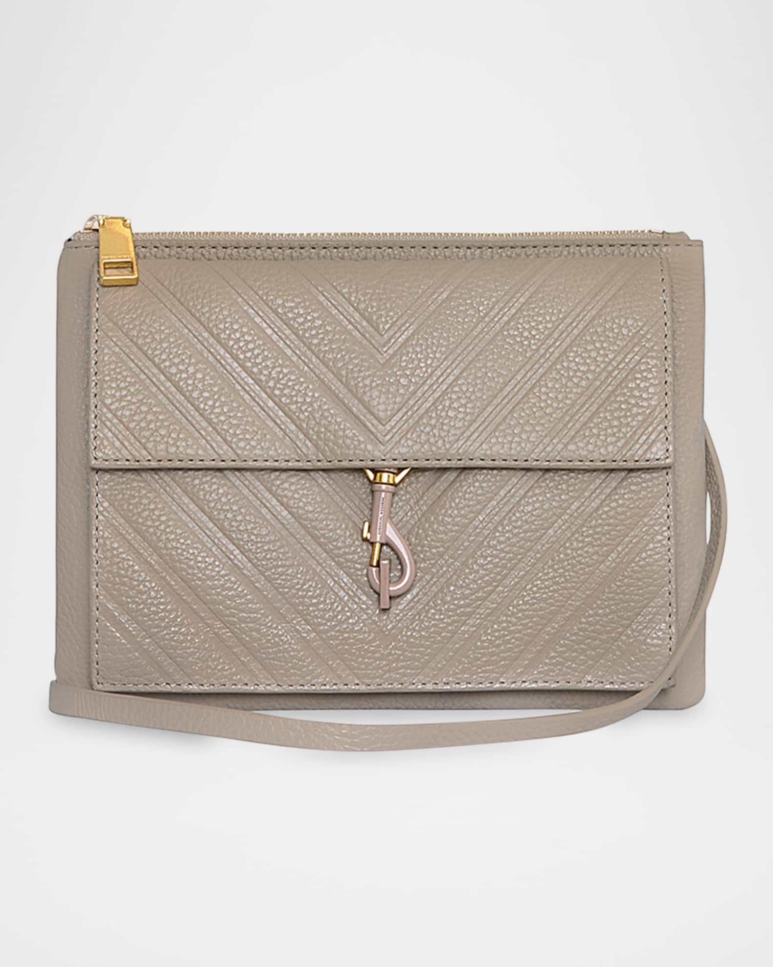 Edie Zip Quilted Leather Crossbody Bag 0