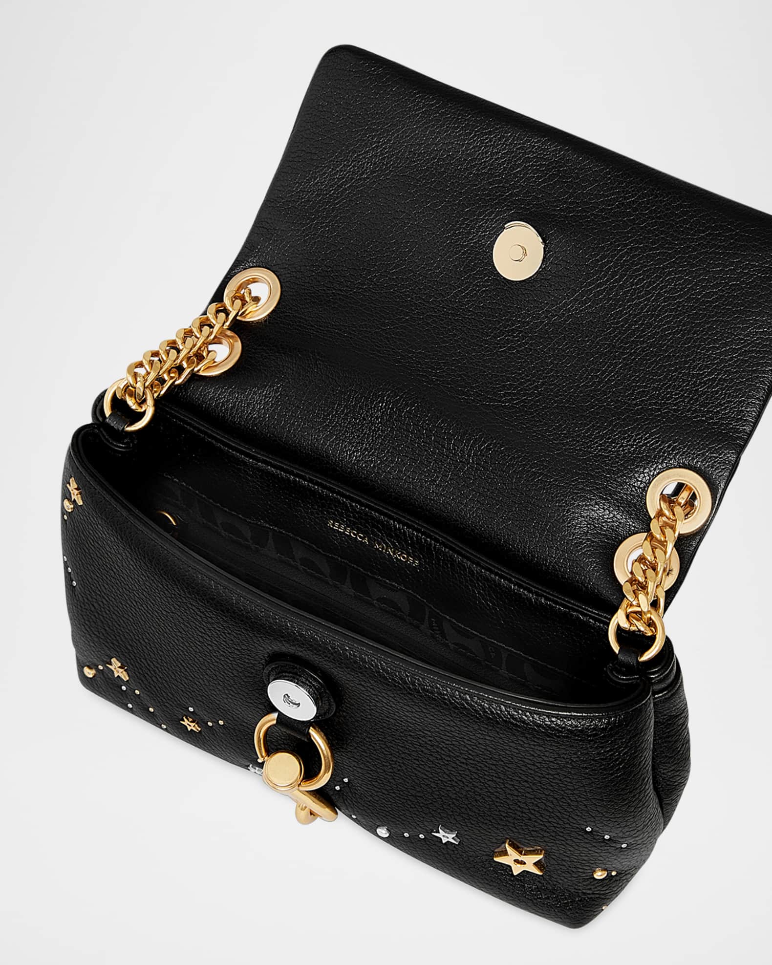 Rebecca Minkoff Edie Celestial Studded Leather Crossbody Bag Neiman Marcus
