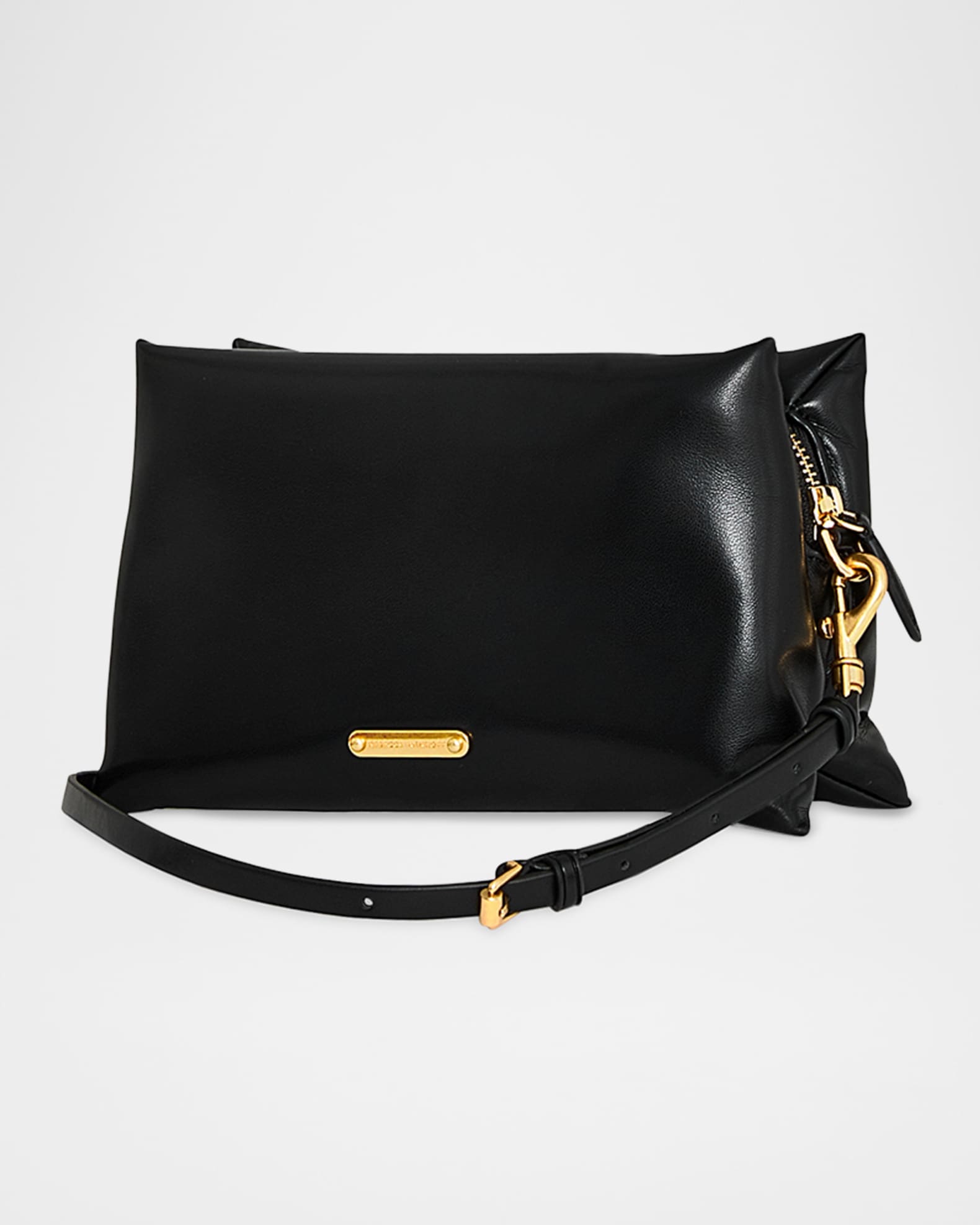 Rebecca Minkoff Heart Studded Leather Crossbody Bag Black