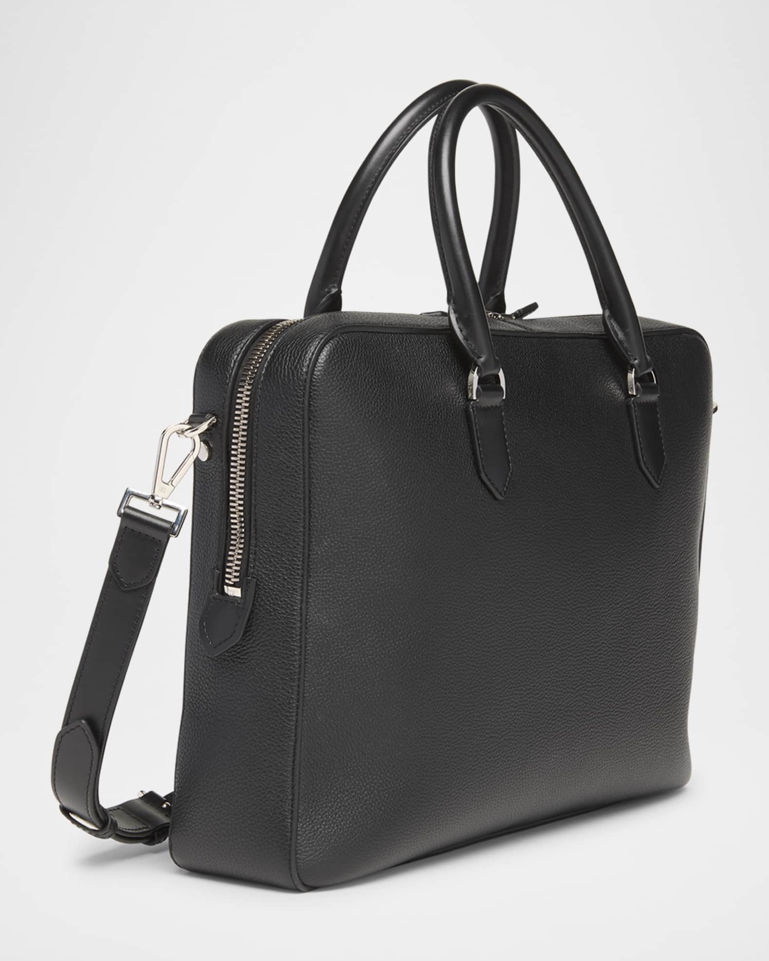 TOM FORD Men s Elliot Soft Grain Leather Briefcase Bag Neiman Marcus