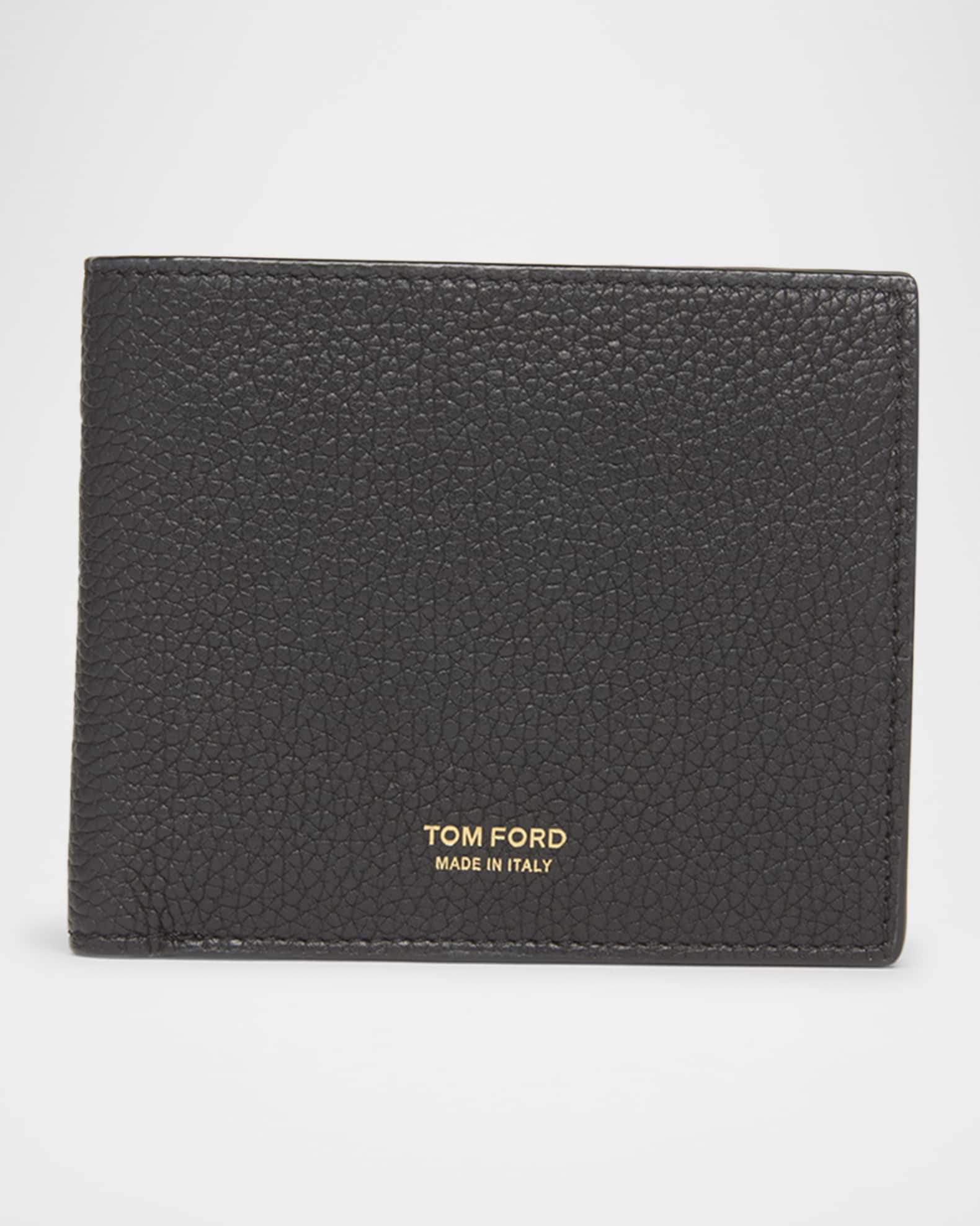 【TOM FORD】 T Line leather bifold wallet TOM FORD Men's T Line Grained Leather Bifold Wallet | Neiman