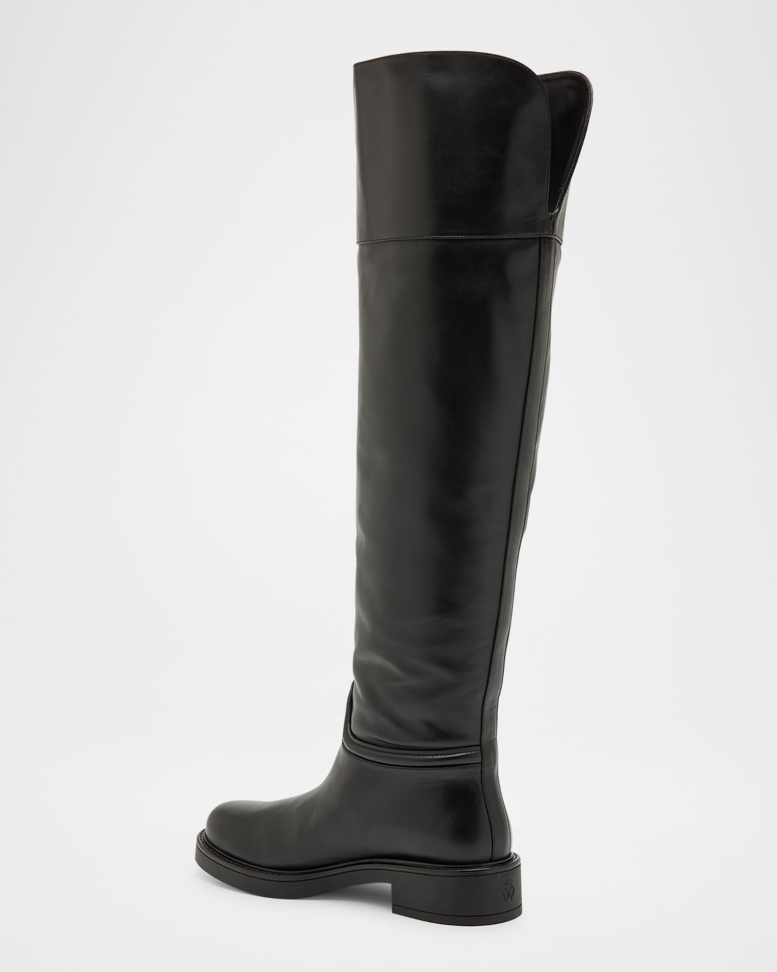 Stuart Weitzman Celia Leather Over-The-Knee Riding Boots