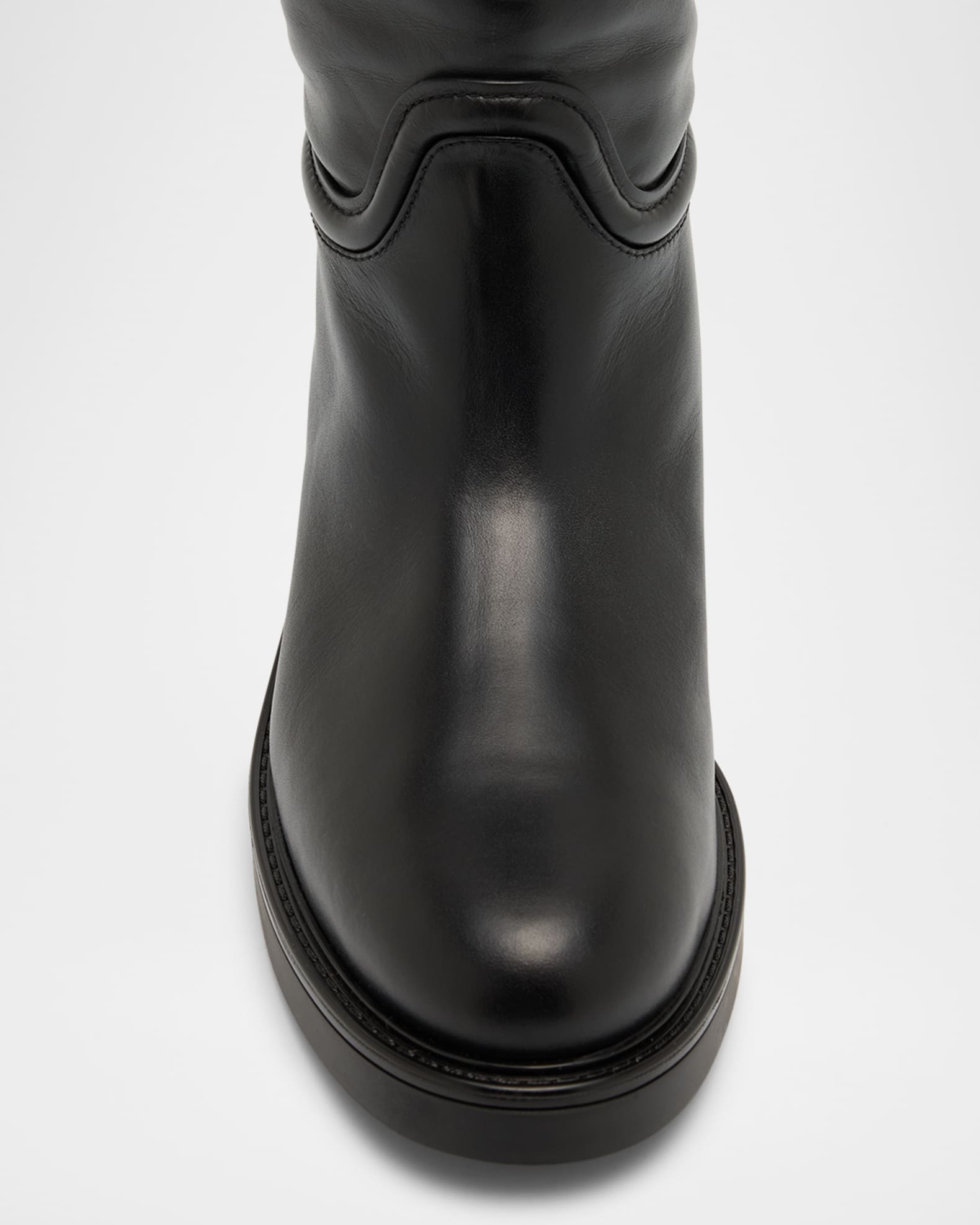 Stuart Weitzman Celia Leather Over-The-Knee Riding Boots
