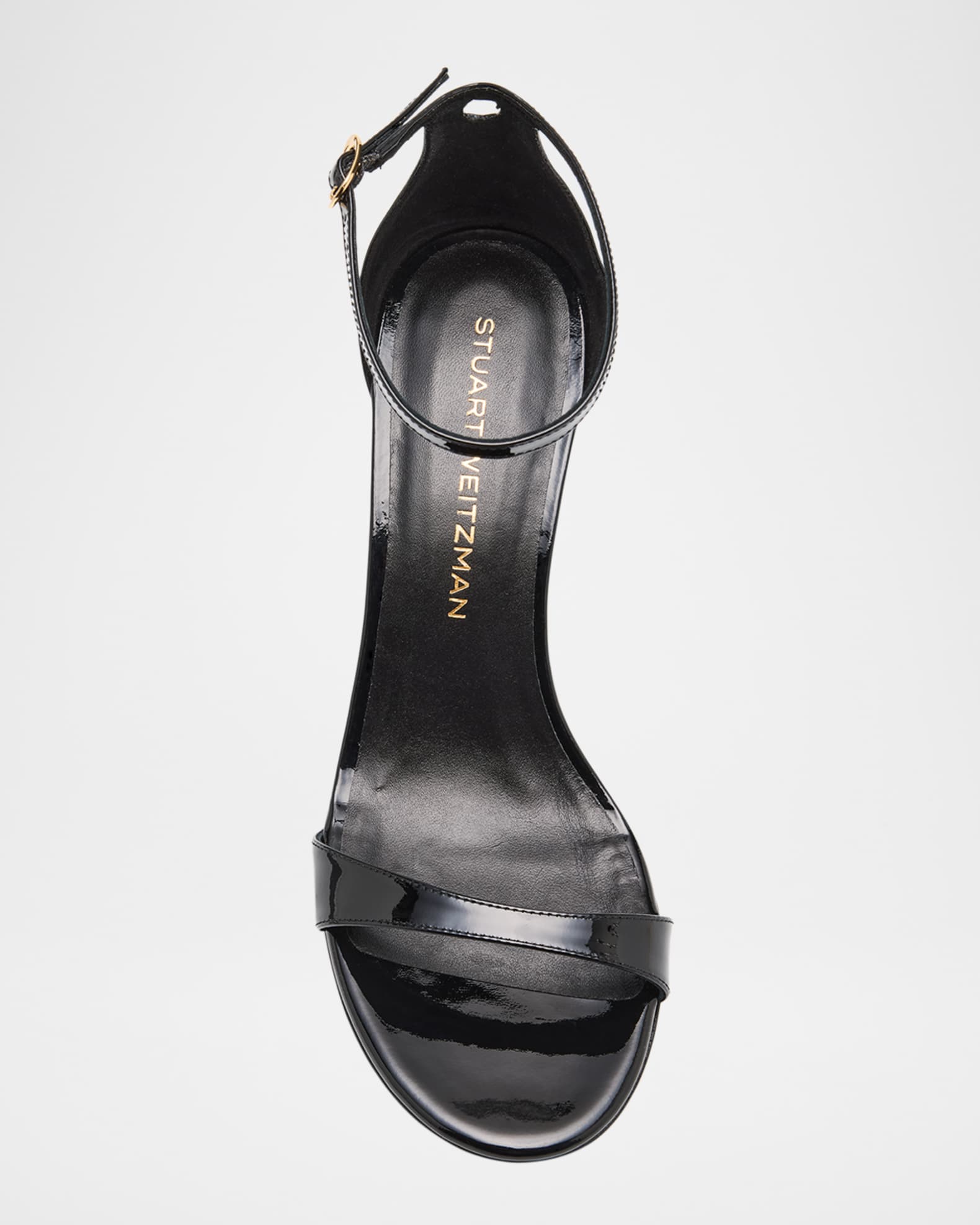Stuart Weitzman Nudist Ii 75 Patent Leather Sandals | Neiman