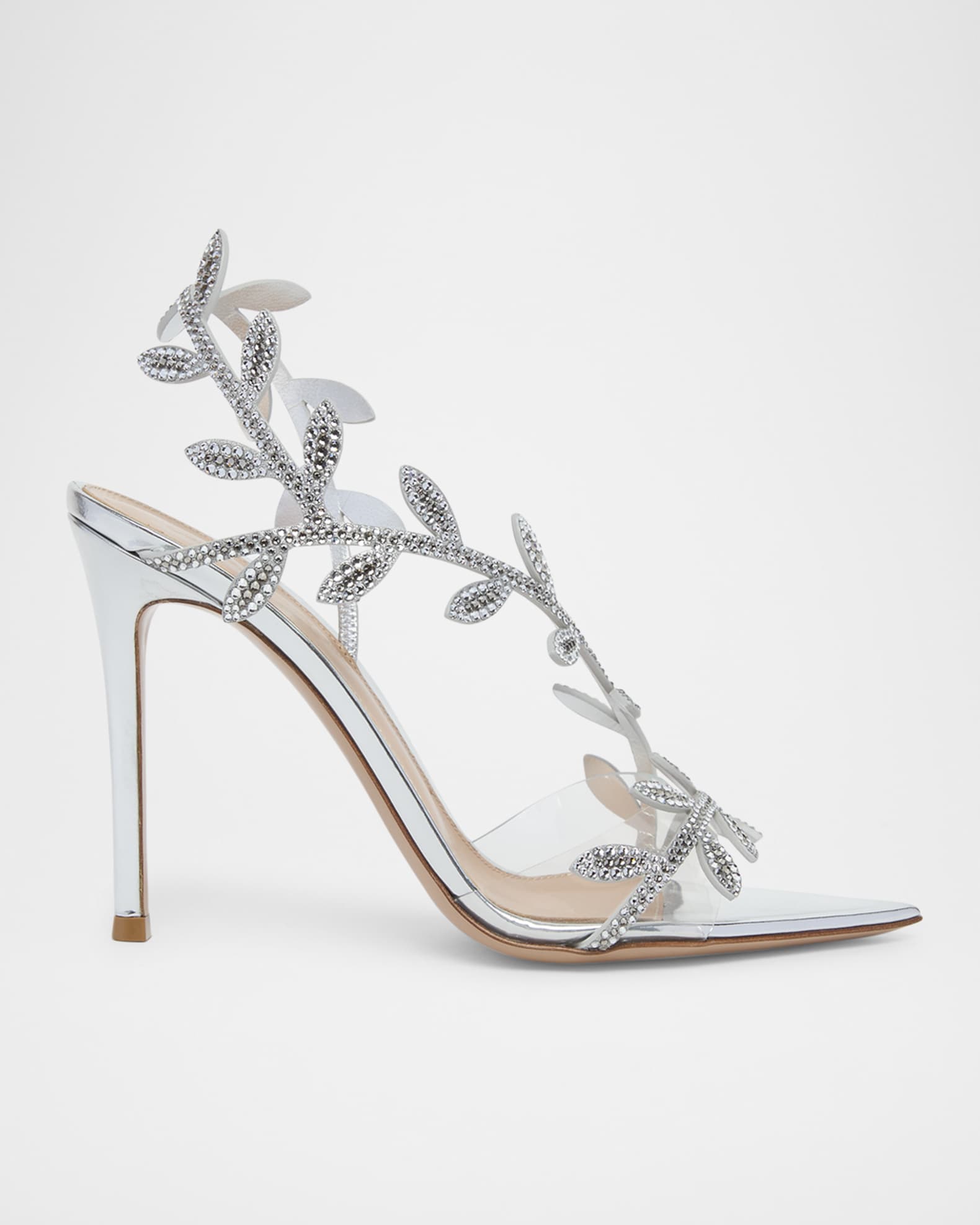 Crystal Branch Slingback Cocktail Sandals 0
