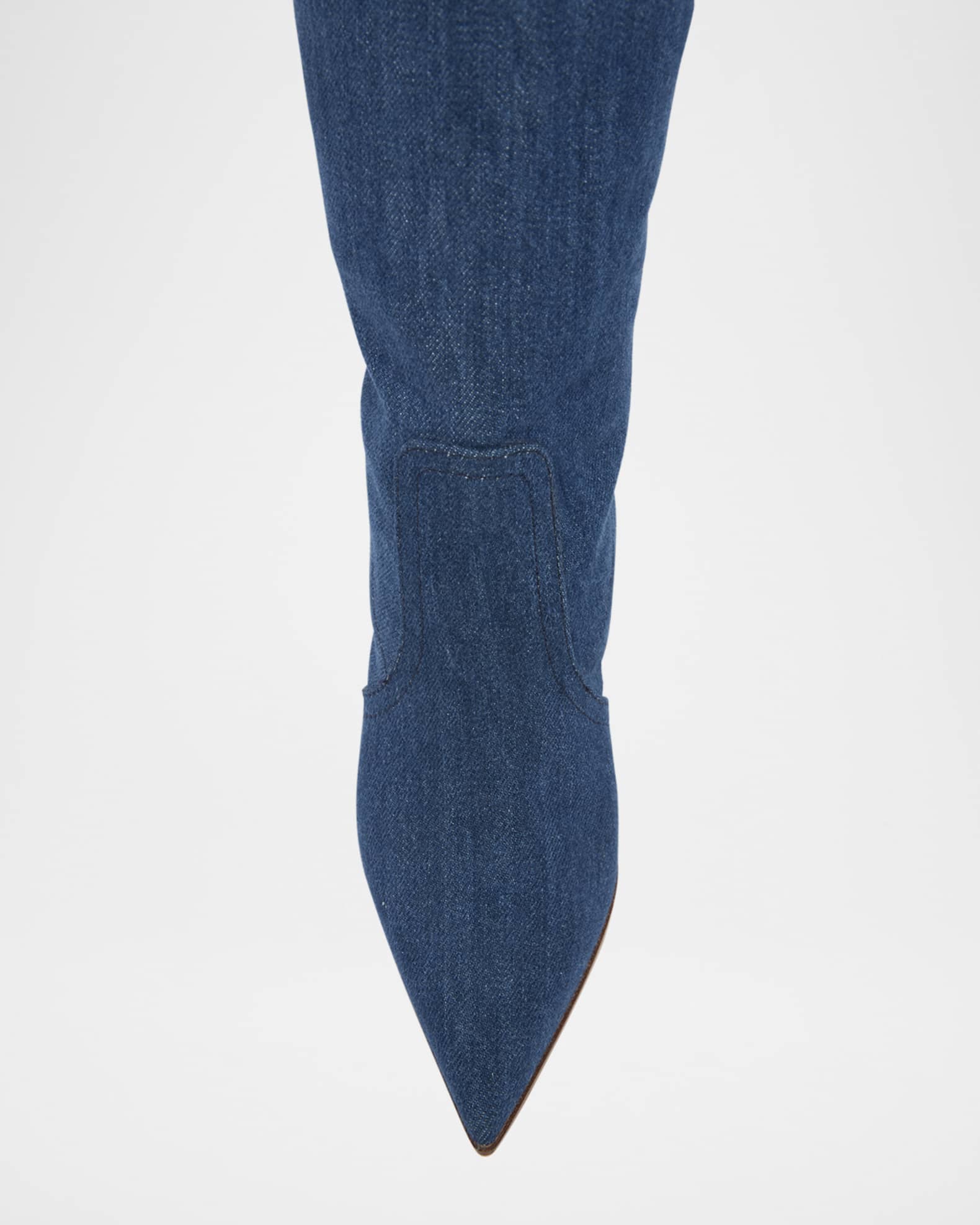Gianvito Rossi Keinna Denim Over-The-Knee Boots | Neiman Marcus Gianvito Rossi Keinna Denim Over-The-Knee Boots | Neiman Marcus