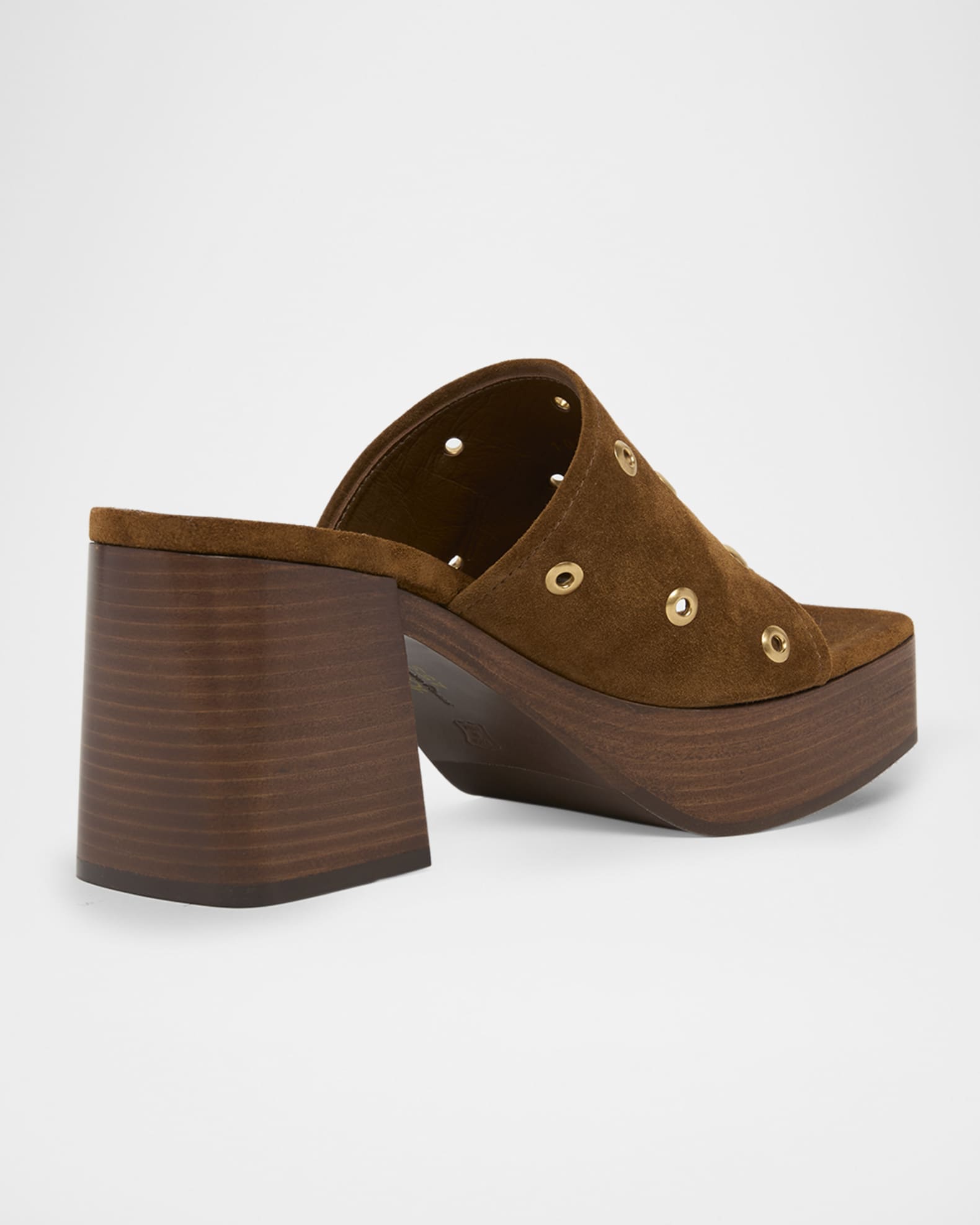 サンダル・ミュール Gianvito Rossi Suede Mules With Bangs Gianvito Rossi Suede Grommet Platform Mule Sandals | Neiman