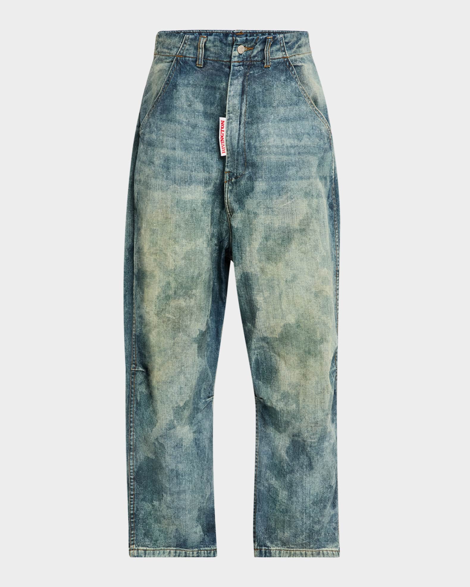 Men's Corinth Loose Stain-Effect Jeans 0