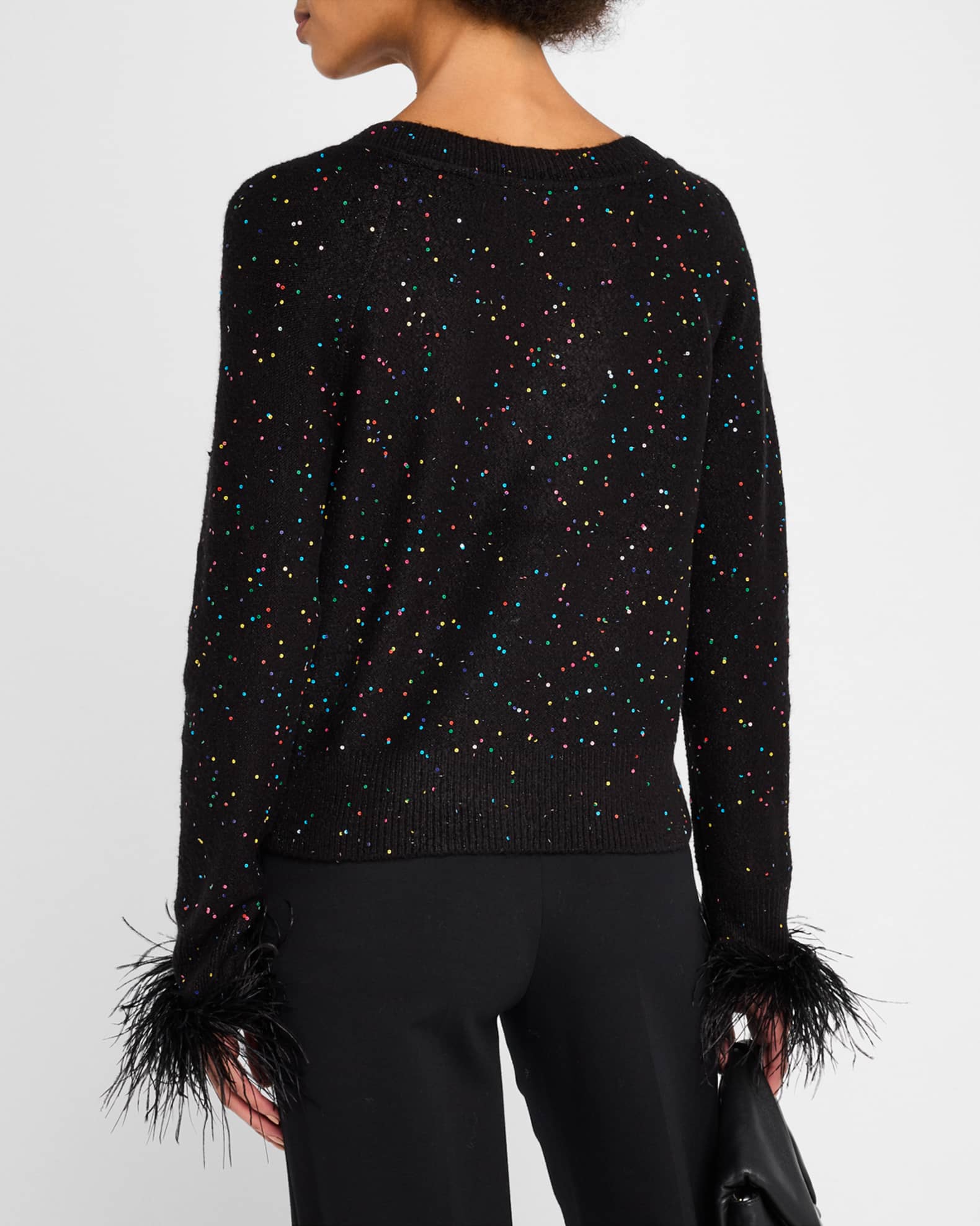 Sequin cuff jumper deals